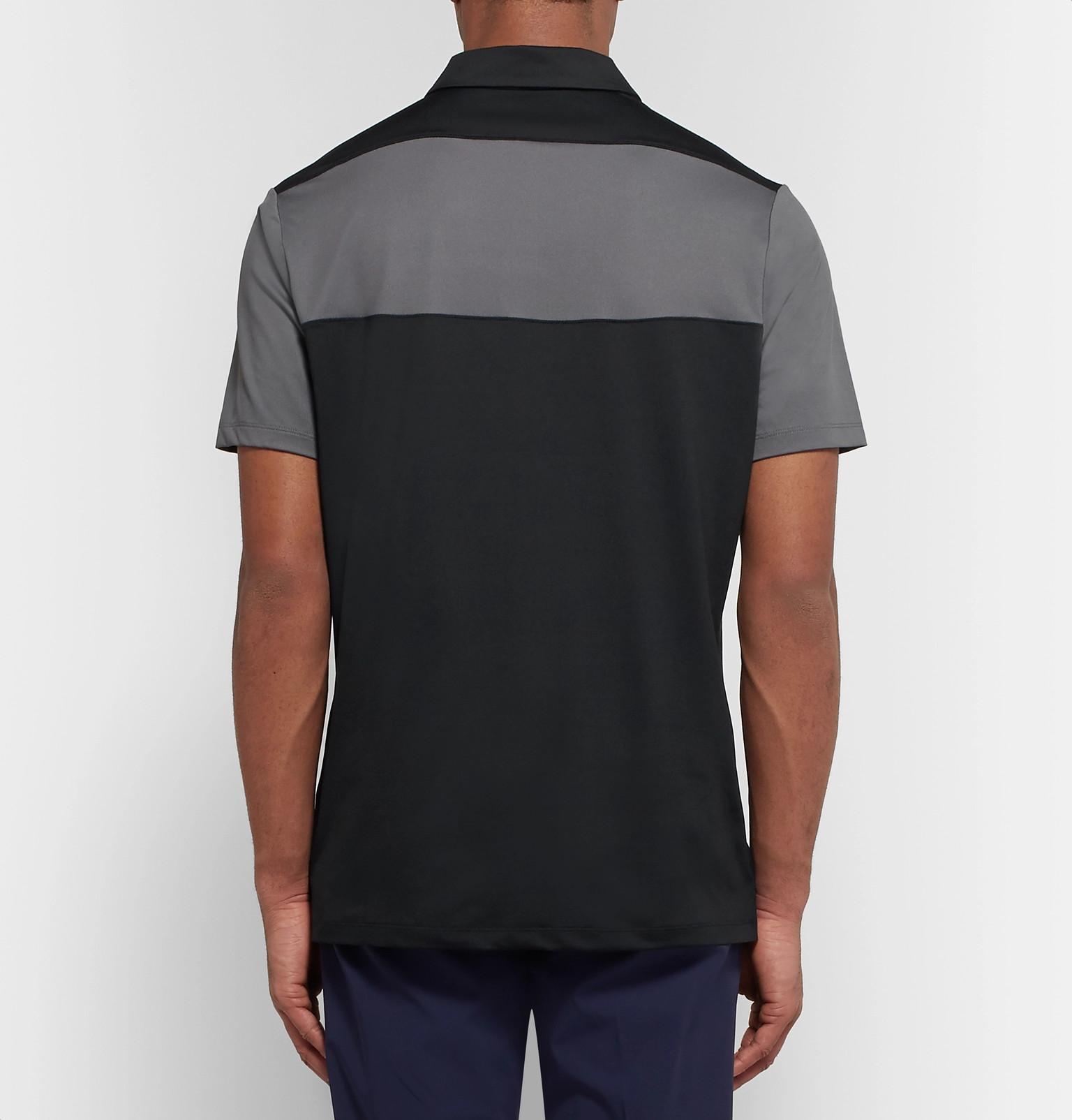 Nike Synthetic Two-tone Dri-fit Golf Polo Shirt in Gray for Men - Lyst