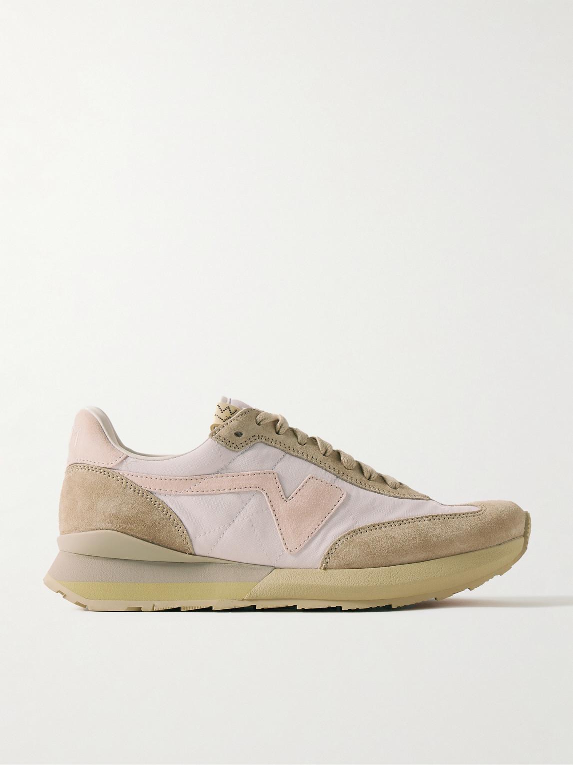 Visvim Men´s White Fkt Runner Suede-trimmed Canvas Trainers 
