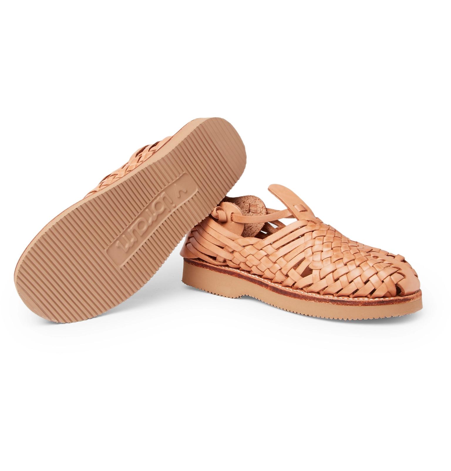 yuketen crus woven leather sandals