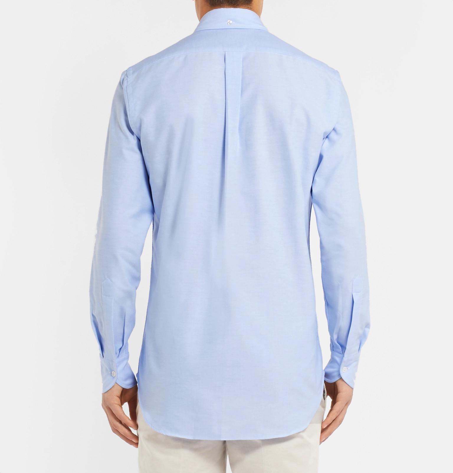 Drake's Easyday Slim-fit Button-down Collar Cotton Oxford Shirt in ...
