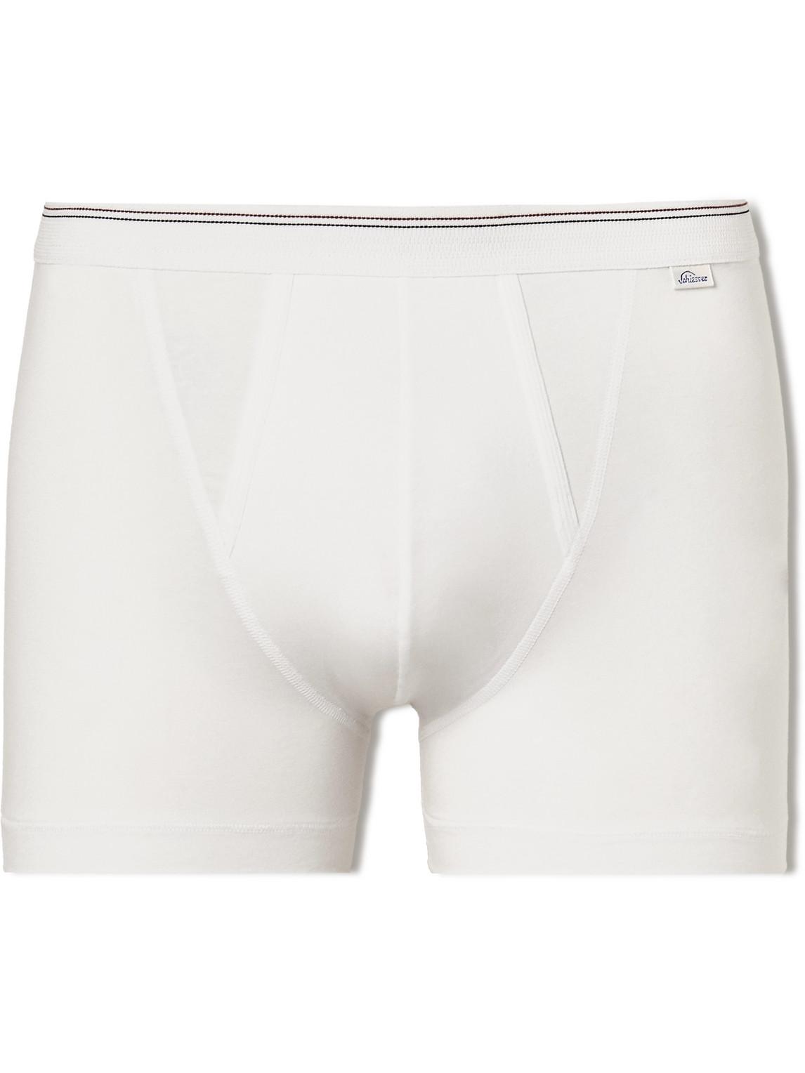 Schiesser Lorenz Jersey Boxer Shorts in White for Men | Lyst