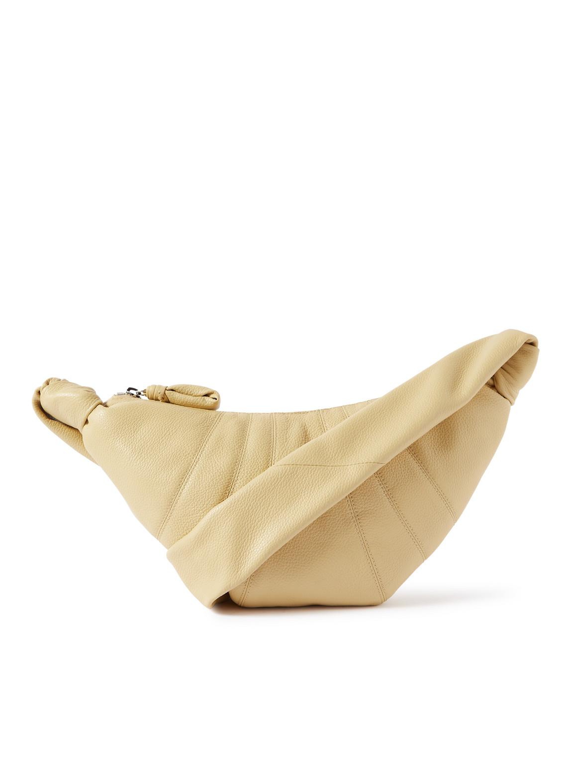 Lemaire Croissant Small Full-grain Leather Messenger Bag in Natural for ...