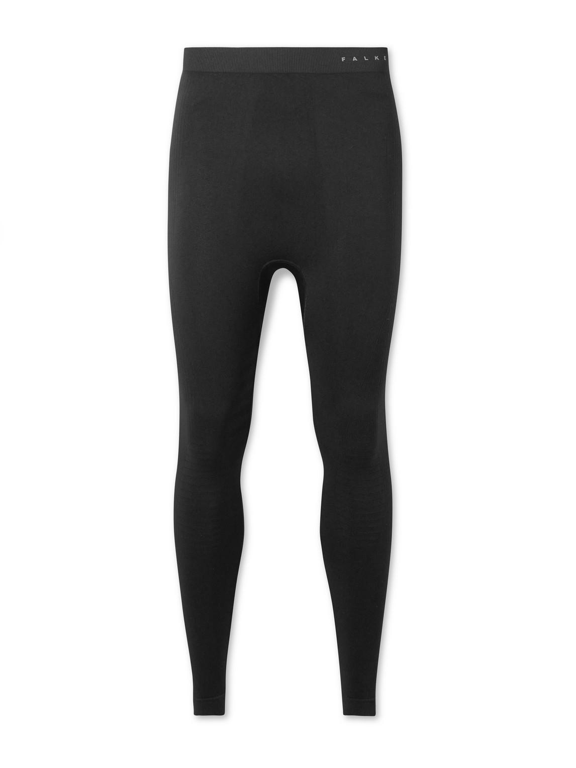 FALKE Recycled Ribbed-Knit Ski Tights in Black for Men Lyst