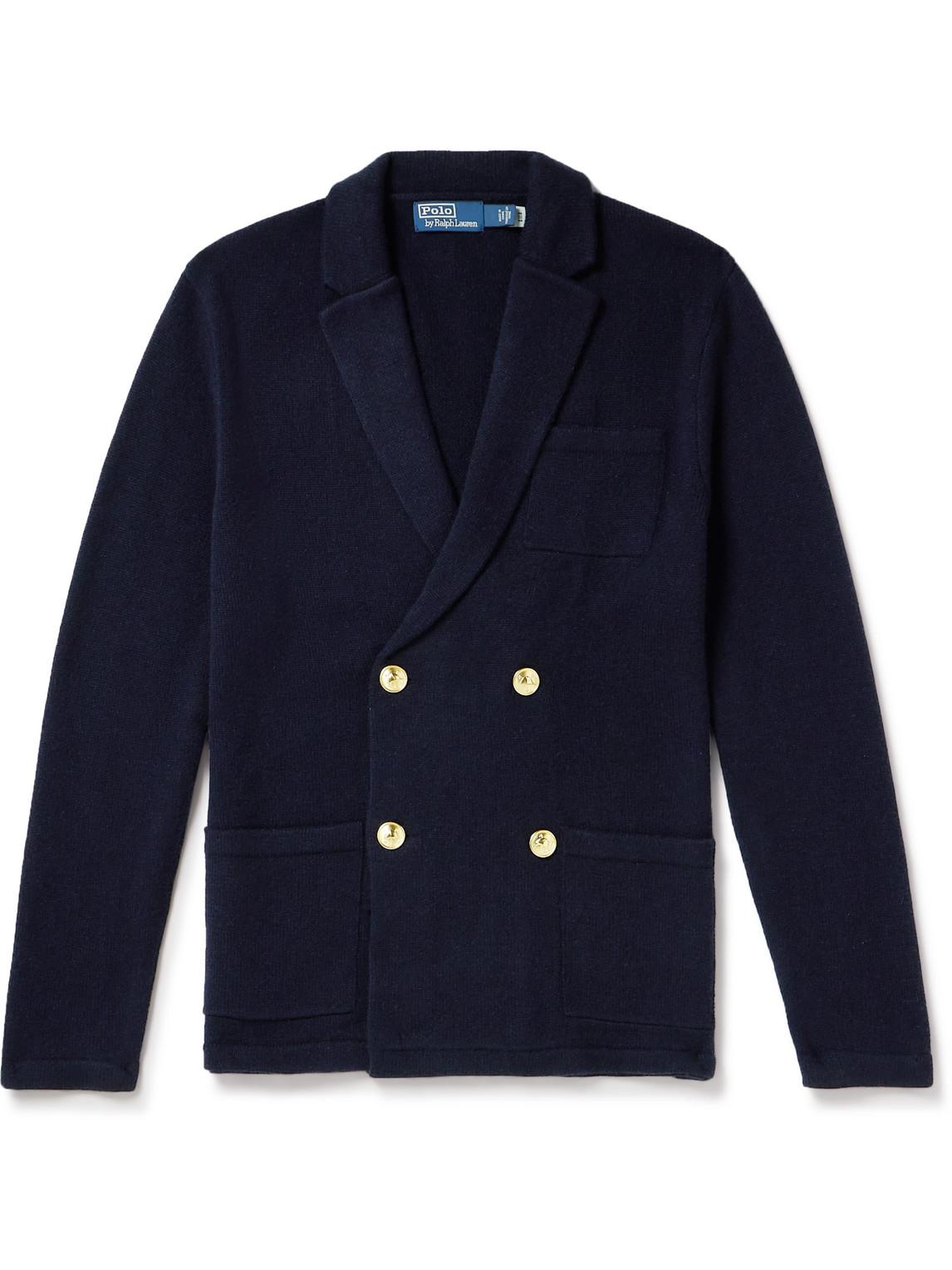 Polo Ralph Lauren Doublebreasted Cashmere Cardigan in Blue for Men Lyst