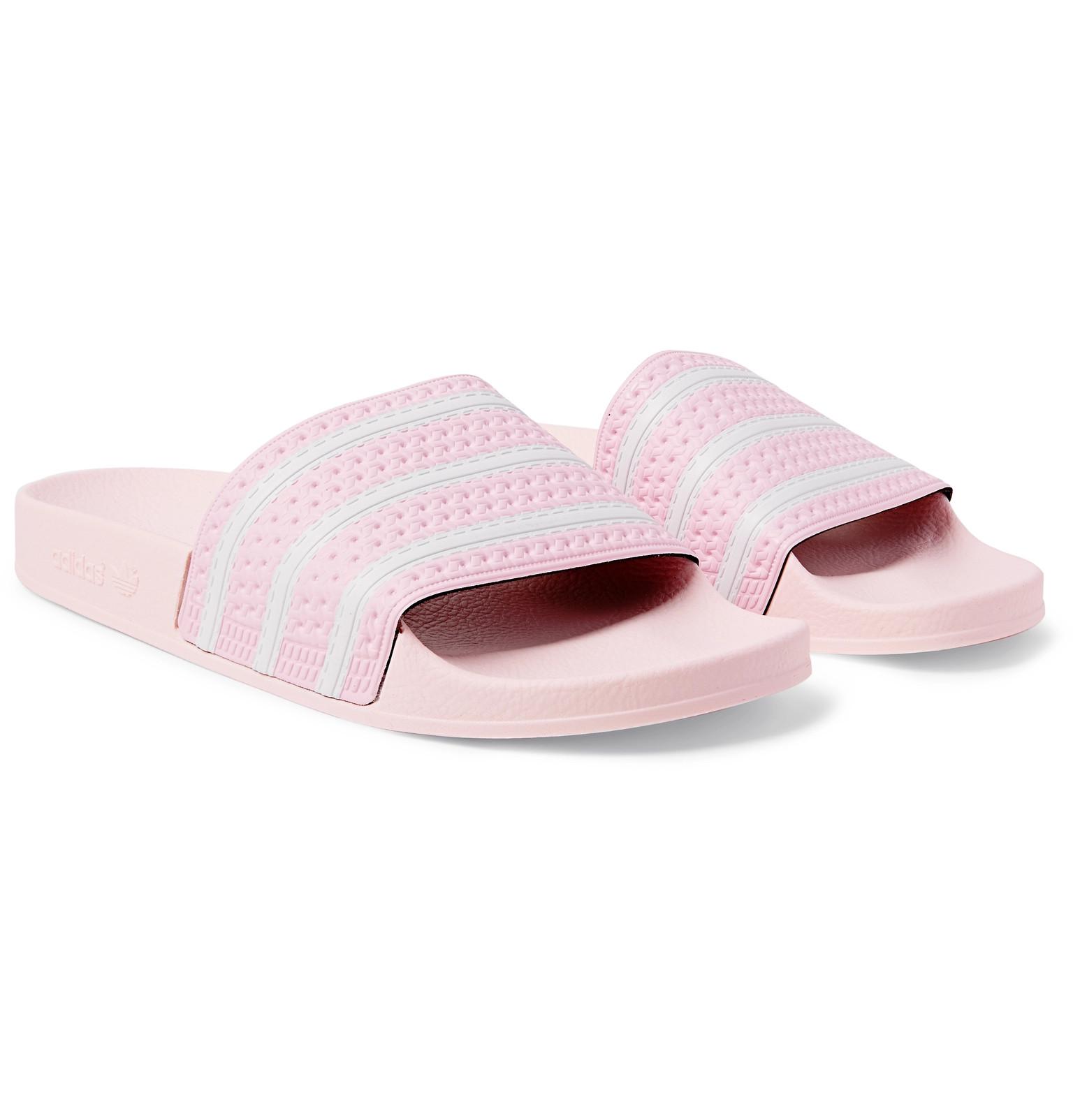 pink adidas slides mens