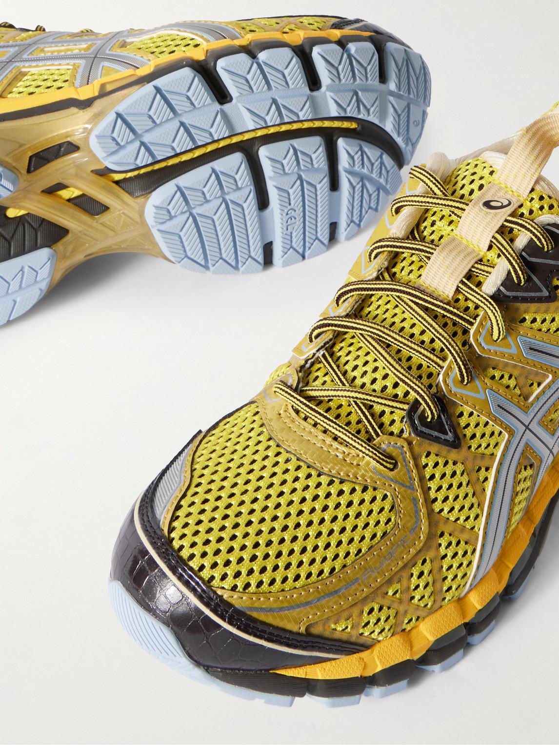 Asics Ub9-S Gel-Kayano 20 Rubber-Trimmed Mesh Sneakers in Yellow