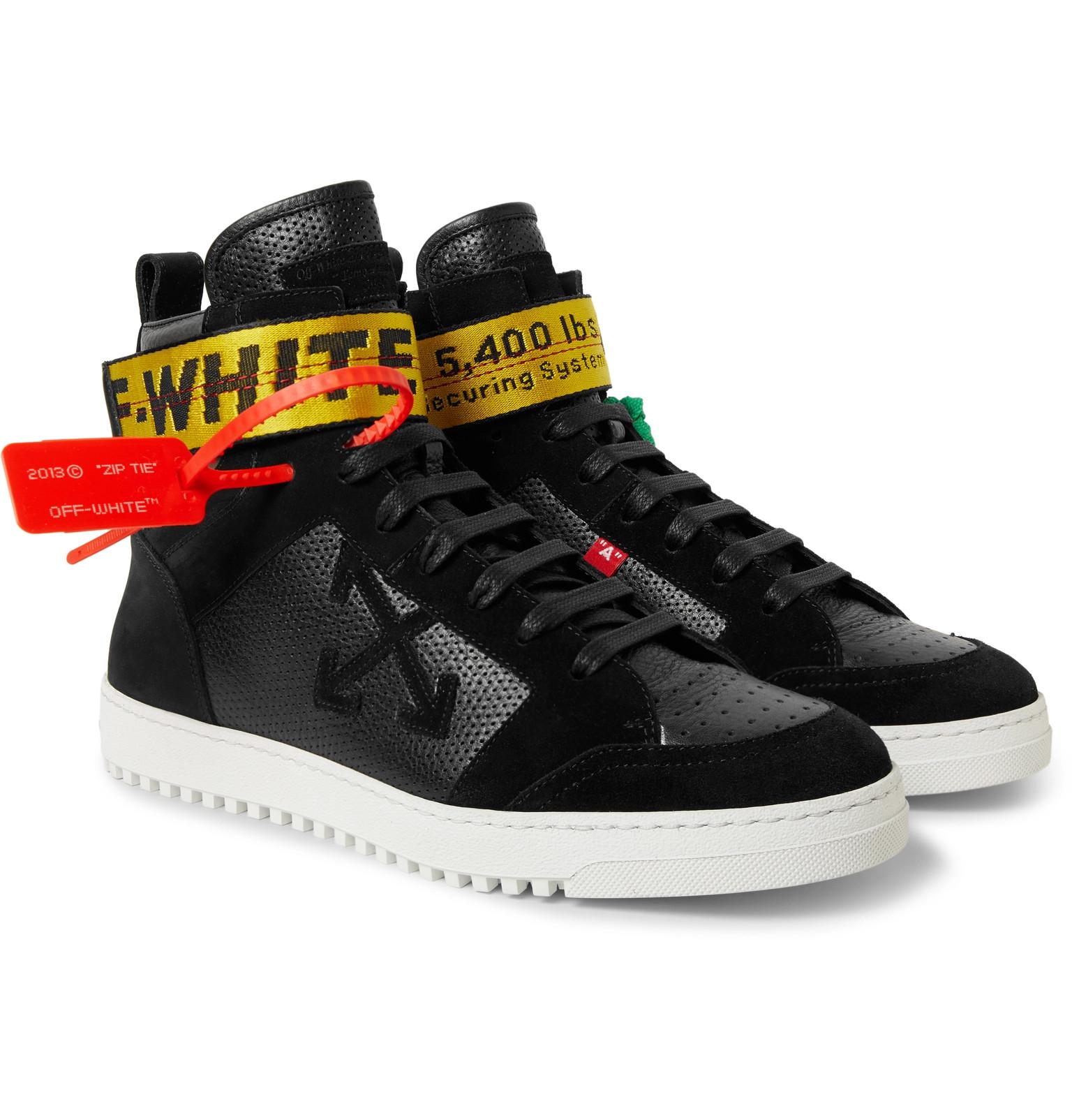 off white high tops black