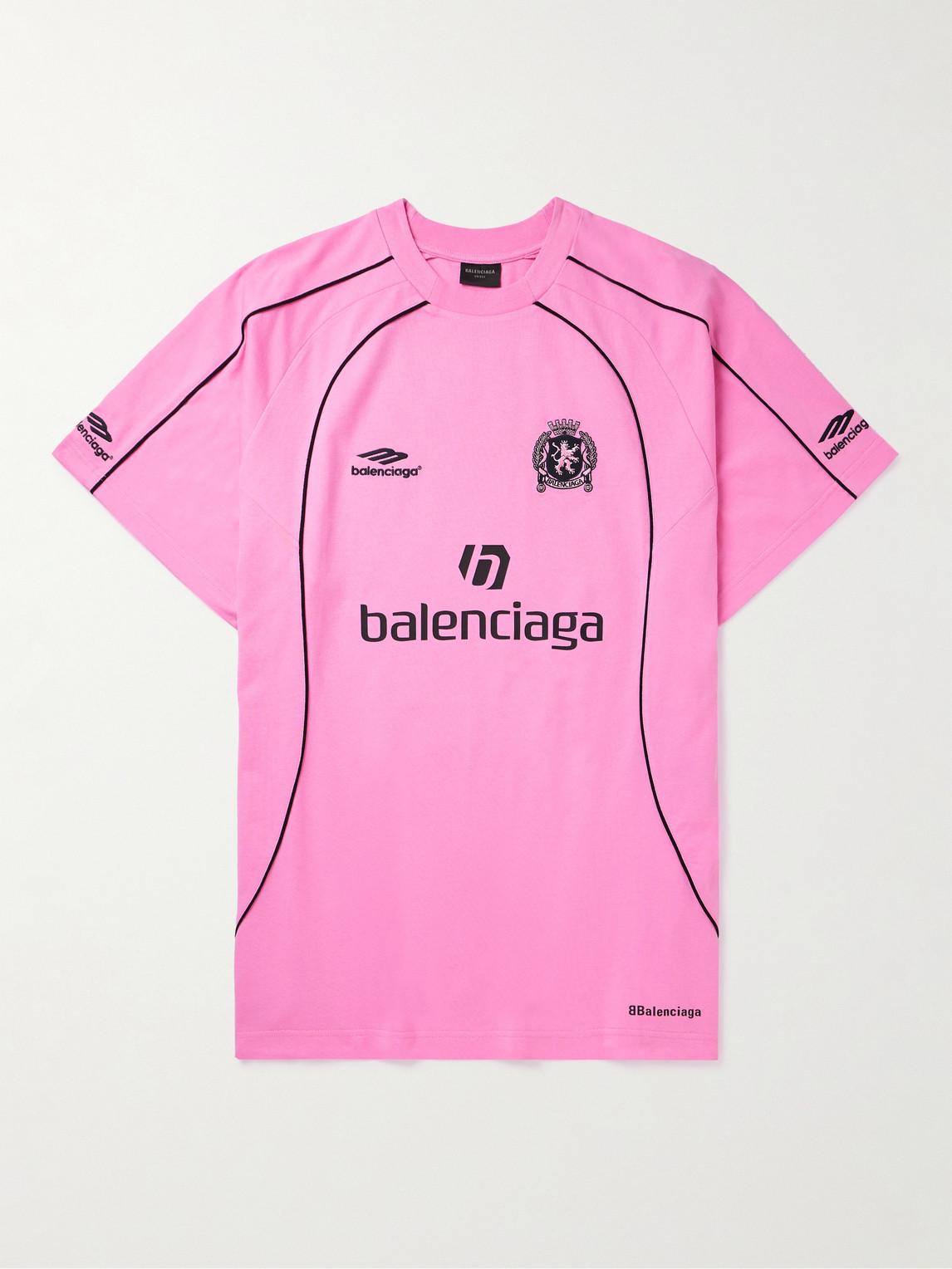 Printed Tshirt Balenciaga Pink Shirt Balenciaga Oversized - Main Image