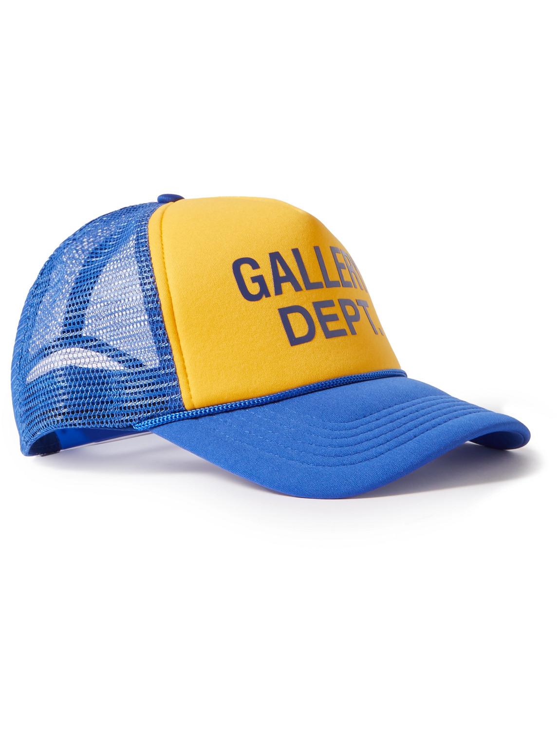 GALLERY DEPT. Printed Two-tone Twill And Mesh Trucker Cap in Blue