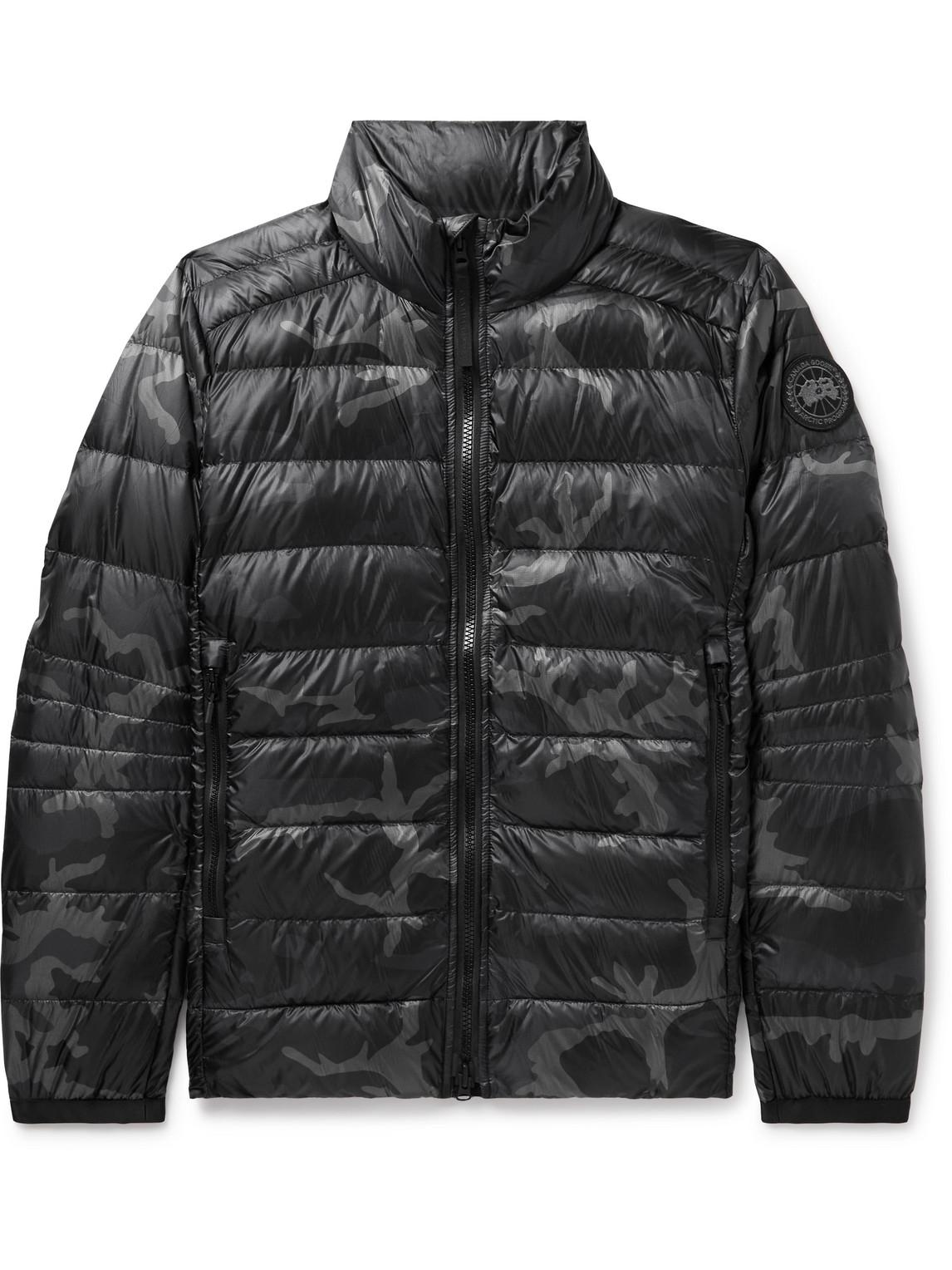 Canada Goose Crofton Slimfit Quilted Camouflageprint Ripstop Down Jacket in Black for Men Lyst