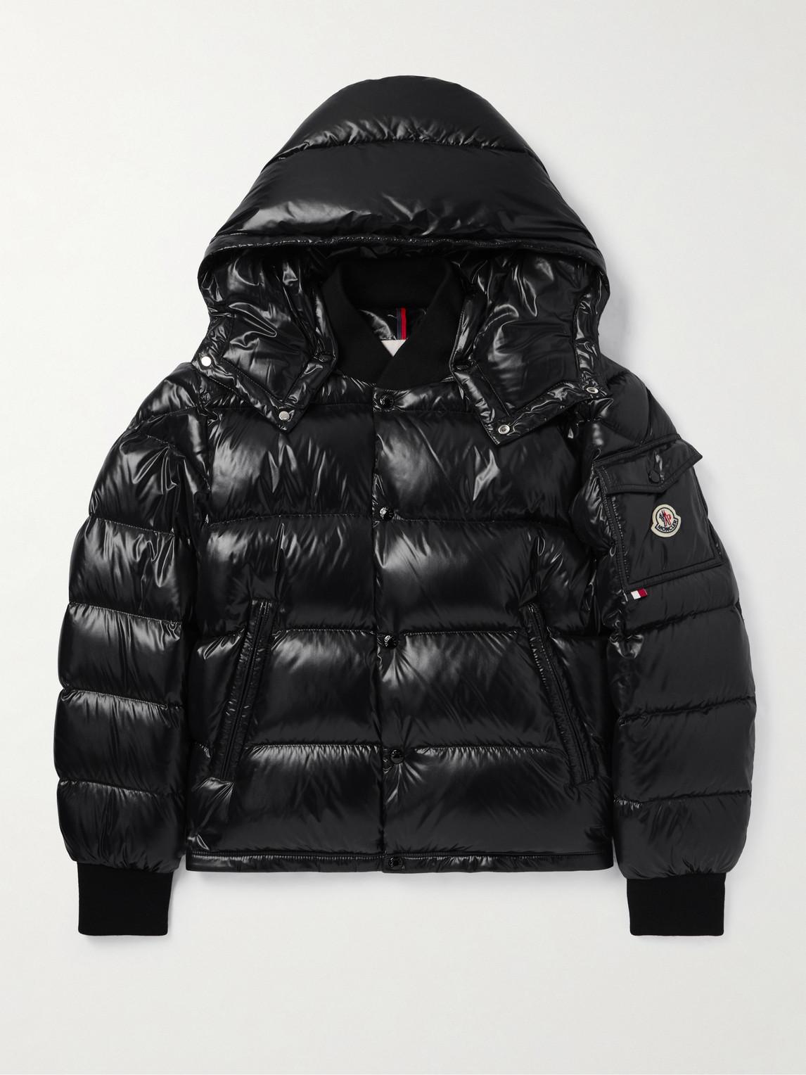 Down Jacket Piumino Moncler Lucido Giubbotto Moncler Nero Uomo