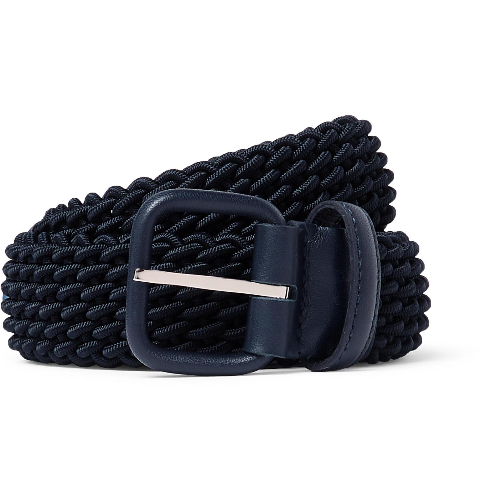 blue elastic belt
