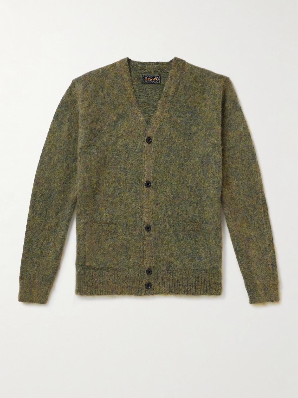 beams × future archive mohair cardigan BEAMS FUTURE ARCHIVE / MARBLE MOHAIR CARDIGAN (tops cardigan BEAMS