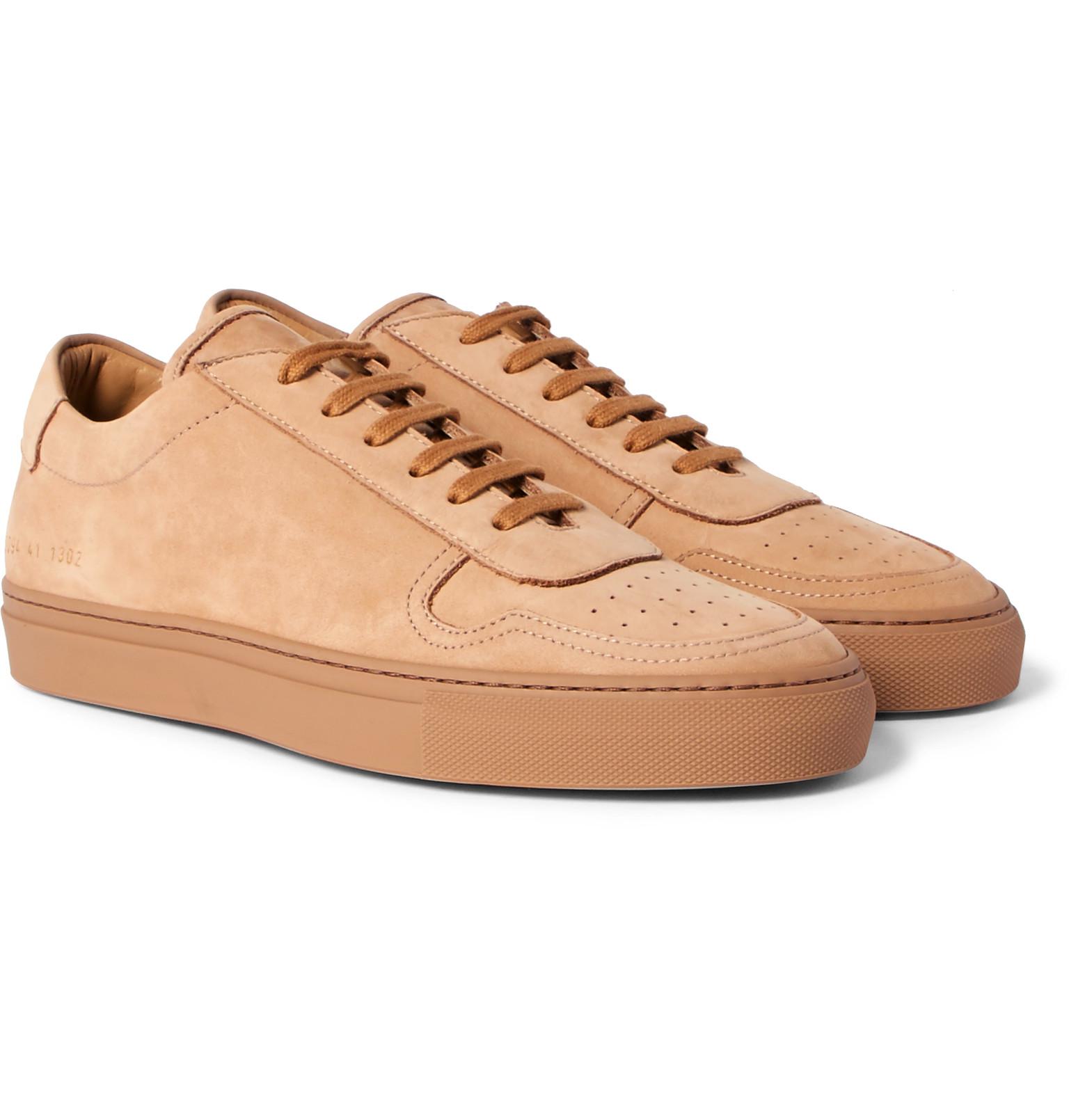 Common Projects Bball Low Nubuck Sneakers for Men | Lyst