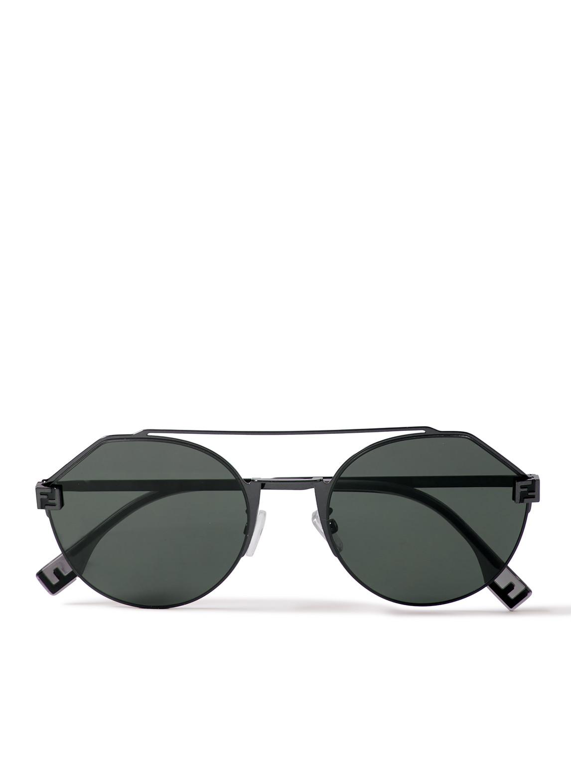Fendi round sales frame sunglasses