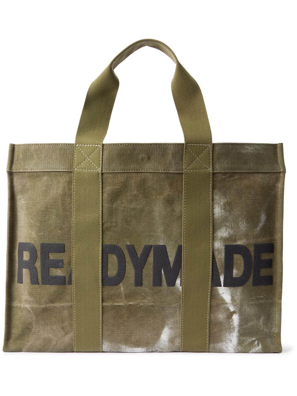 Readymade logo embroidered vanity bag - Green