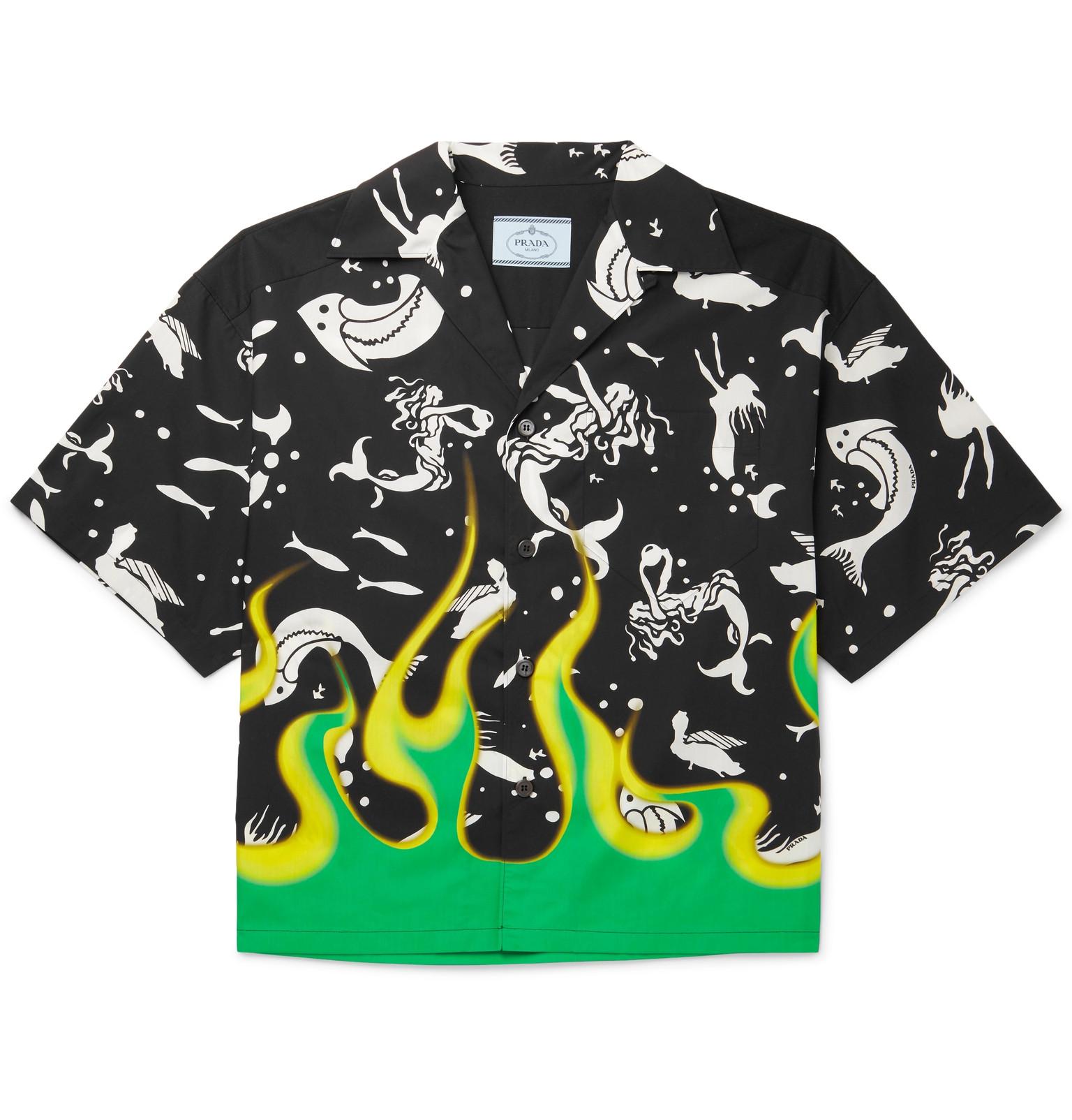 prada cotton poplin shirt