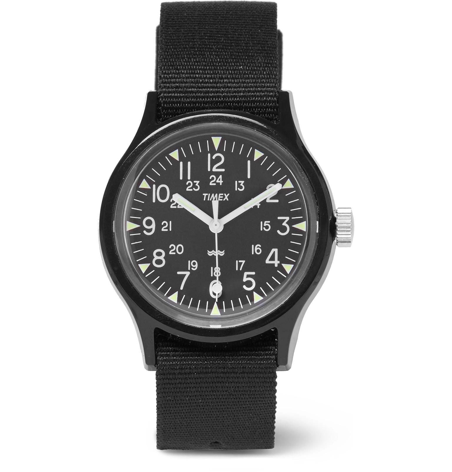 Timex Archive Camper Mk1 Resin And Grosgrain Watch in Black for Men - Lyst