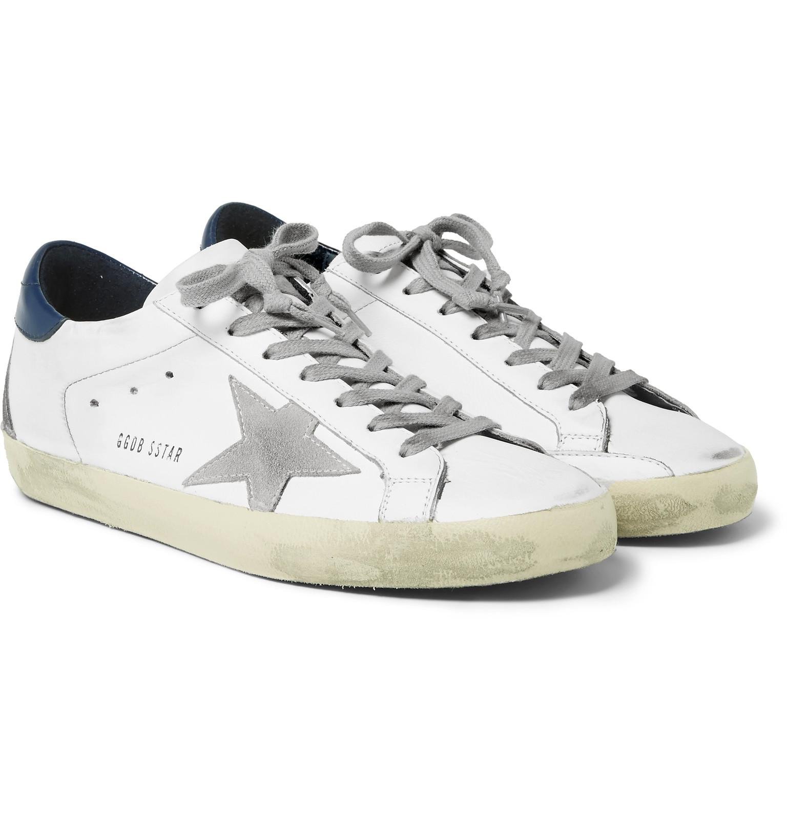 Golden Goose Deluxe Brand Superstar Distressed Suede And Leather ...