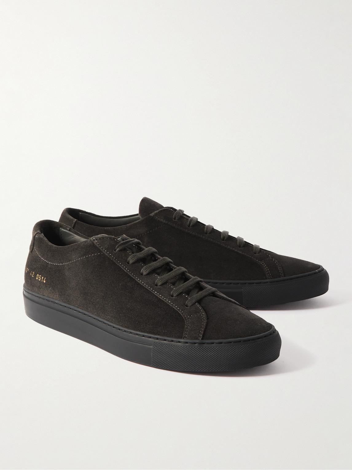 Common Projects Original Achilles Suede Sneakers in Black for Men Lyst UK