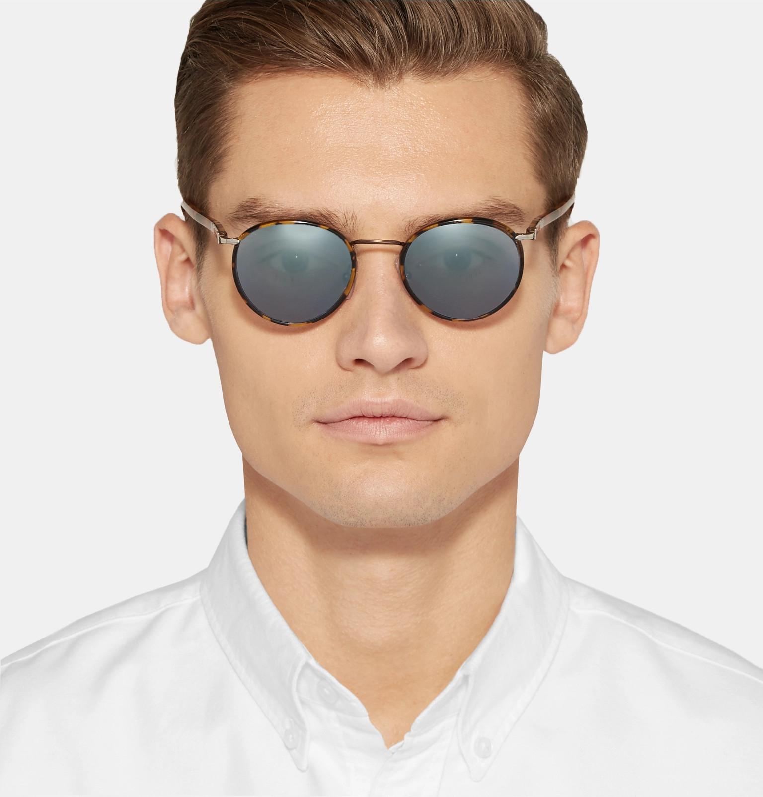 mirrored tortoise shell sunglasses