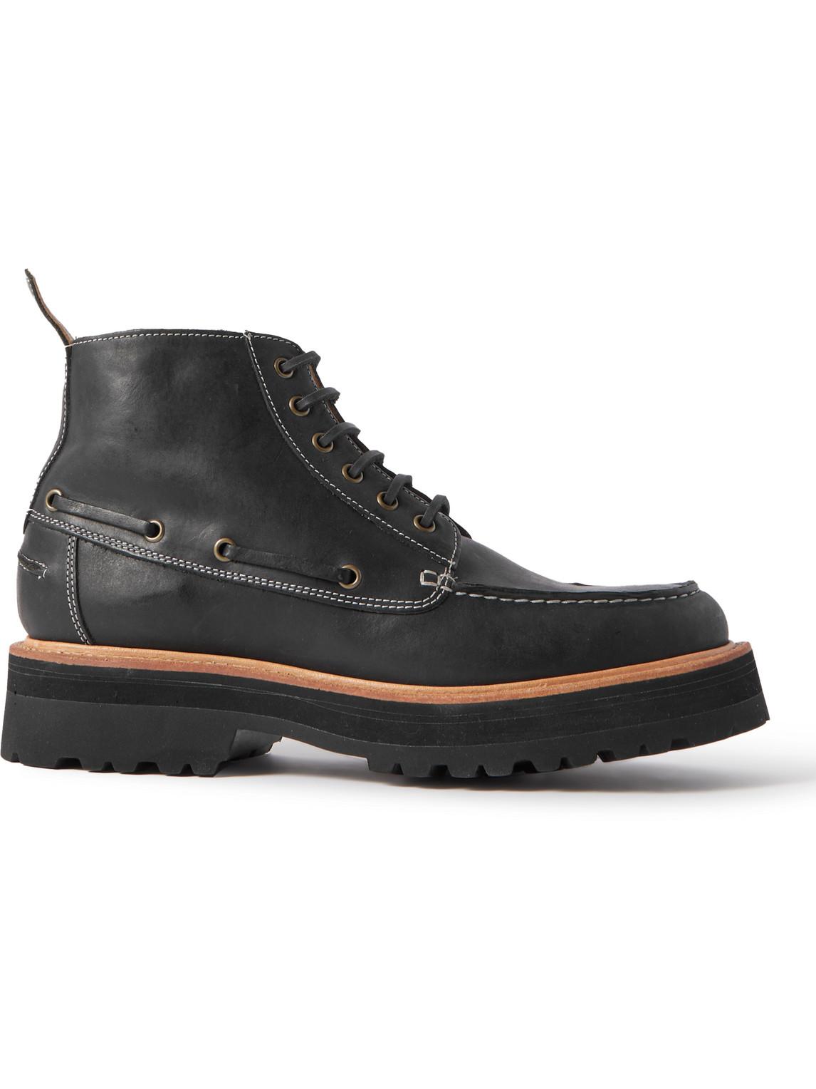 Grenson Easton Leather Boots in Black for Men | Lyst