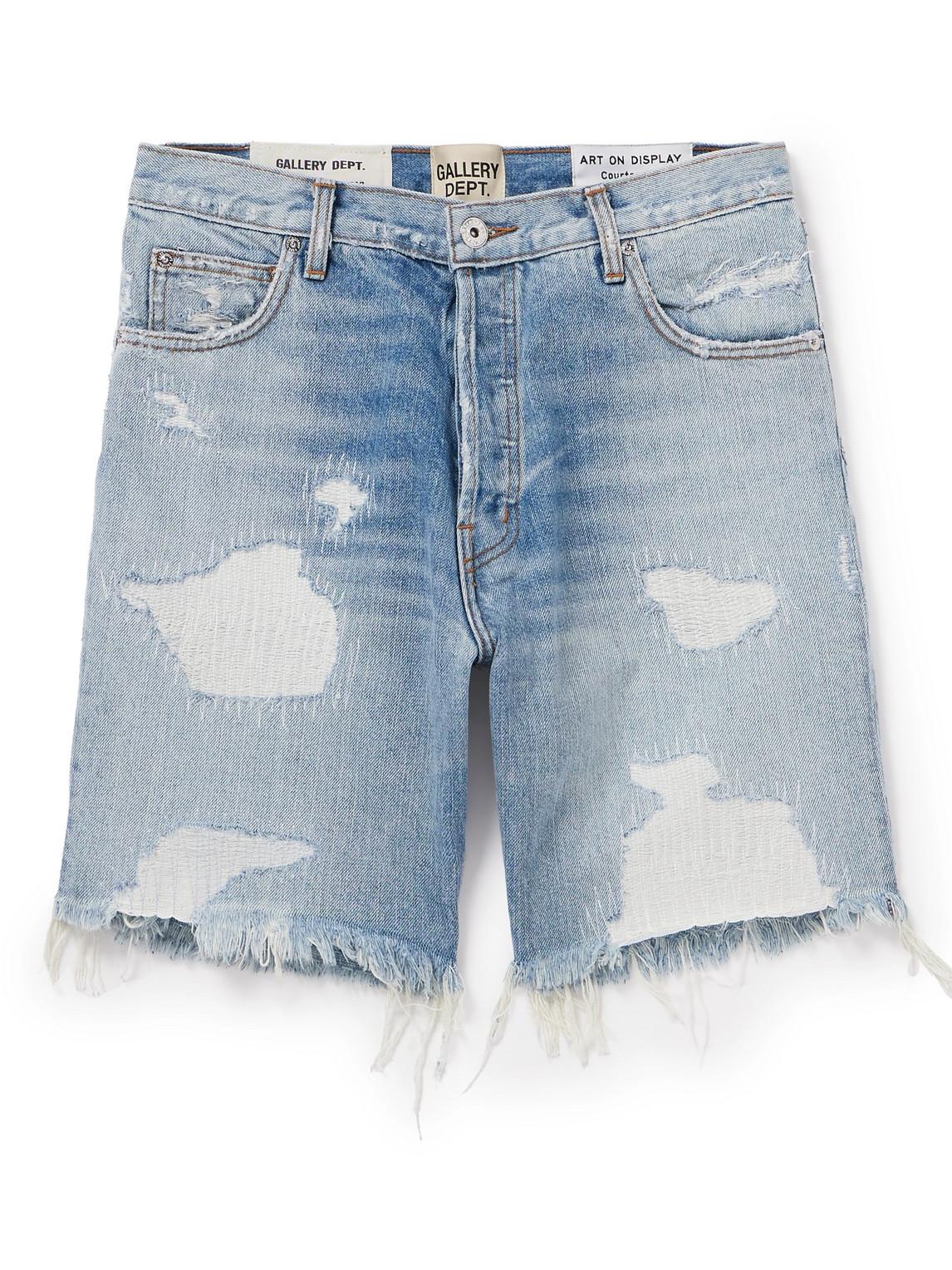 GALLERY DEPT. Indiana Slim-Fit Straight-Leg Distressed Denim
