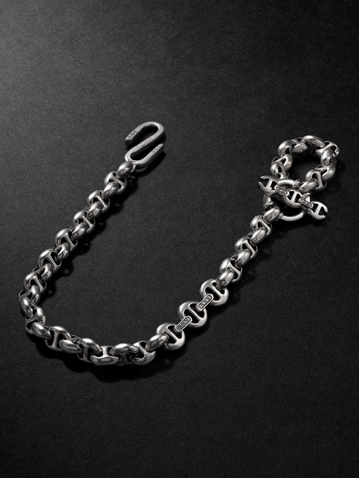 Hoorsenbuhs Open-linktm Sterling Silver Diamond Wallet Chain in