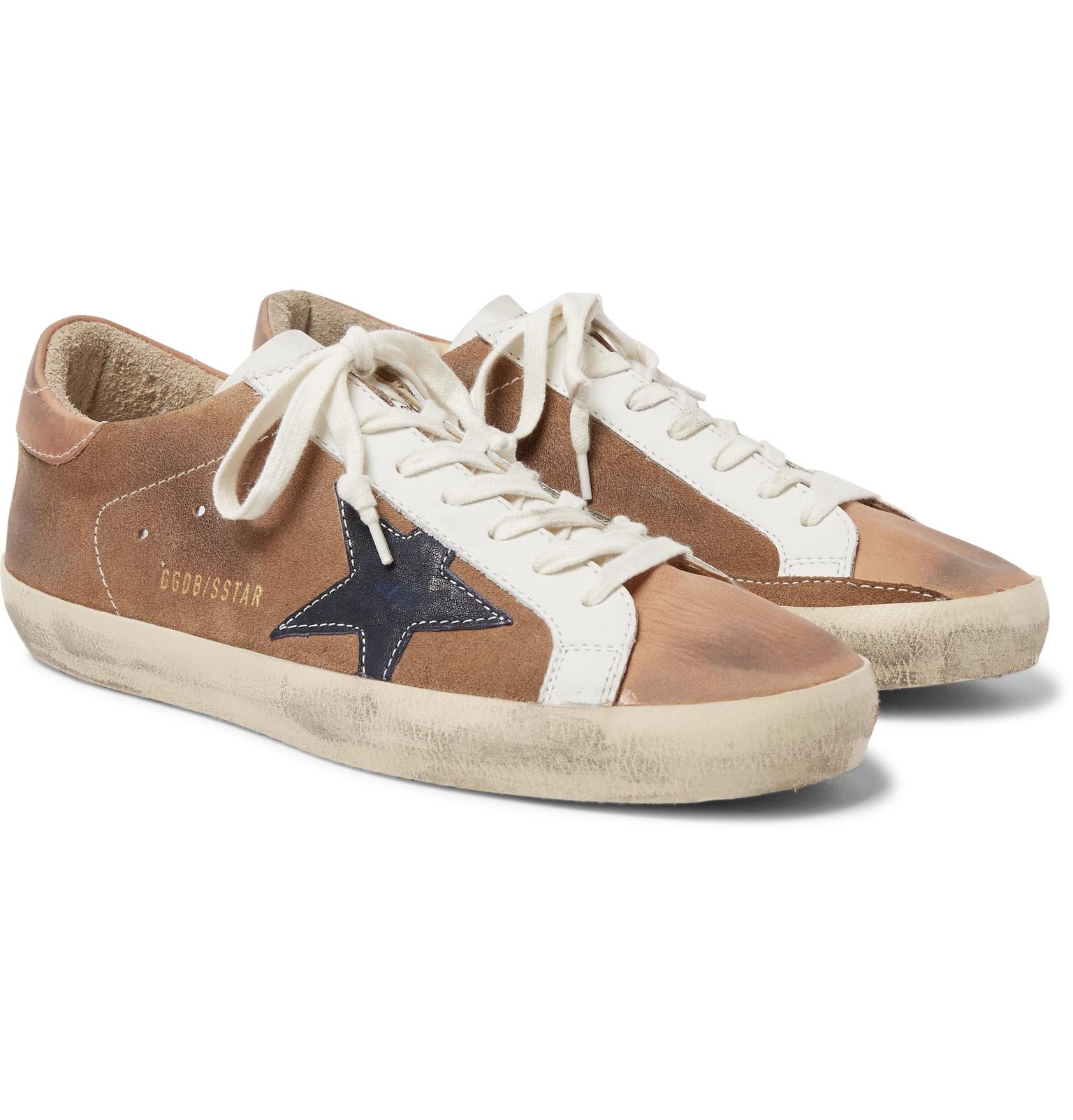 golden goose sneakers tan