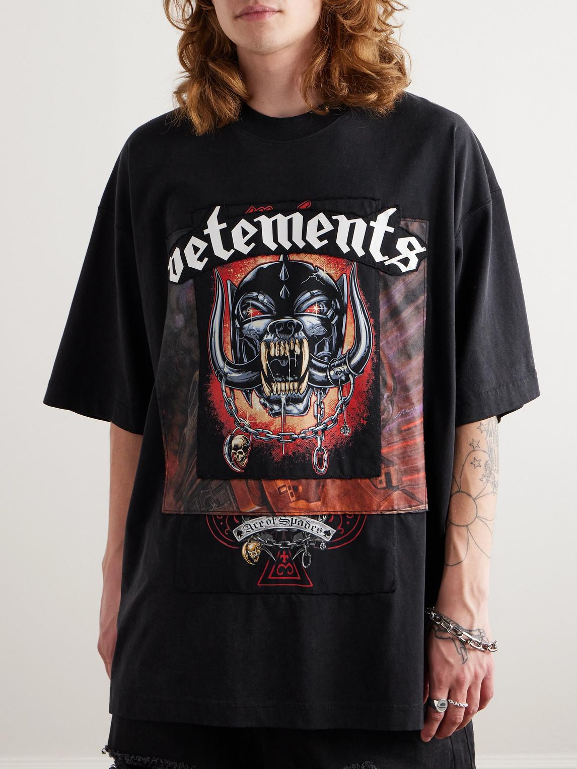 人気★関税込【VETEMENTS】MOTORHEAD PATCHED Tシャツ 人気☆関税込【VETEMENTS】MOTORHEAD PATCHED Tシャツ