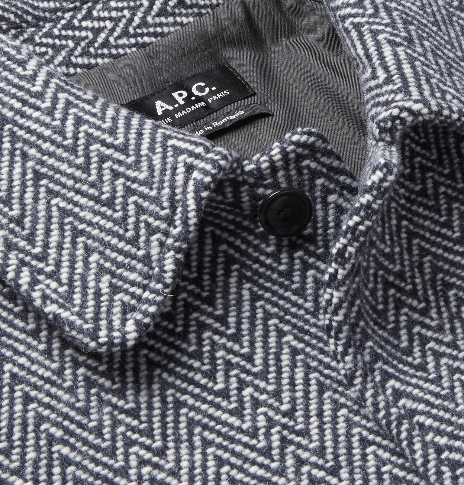 apc herringbone coat