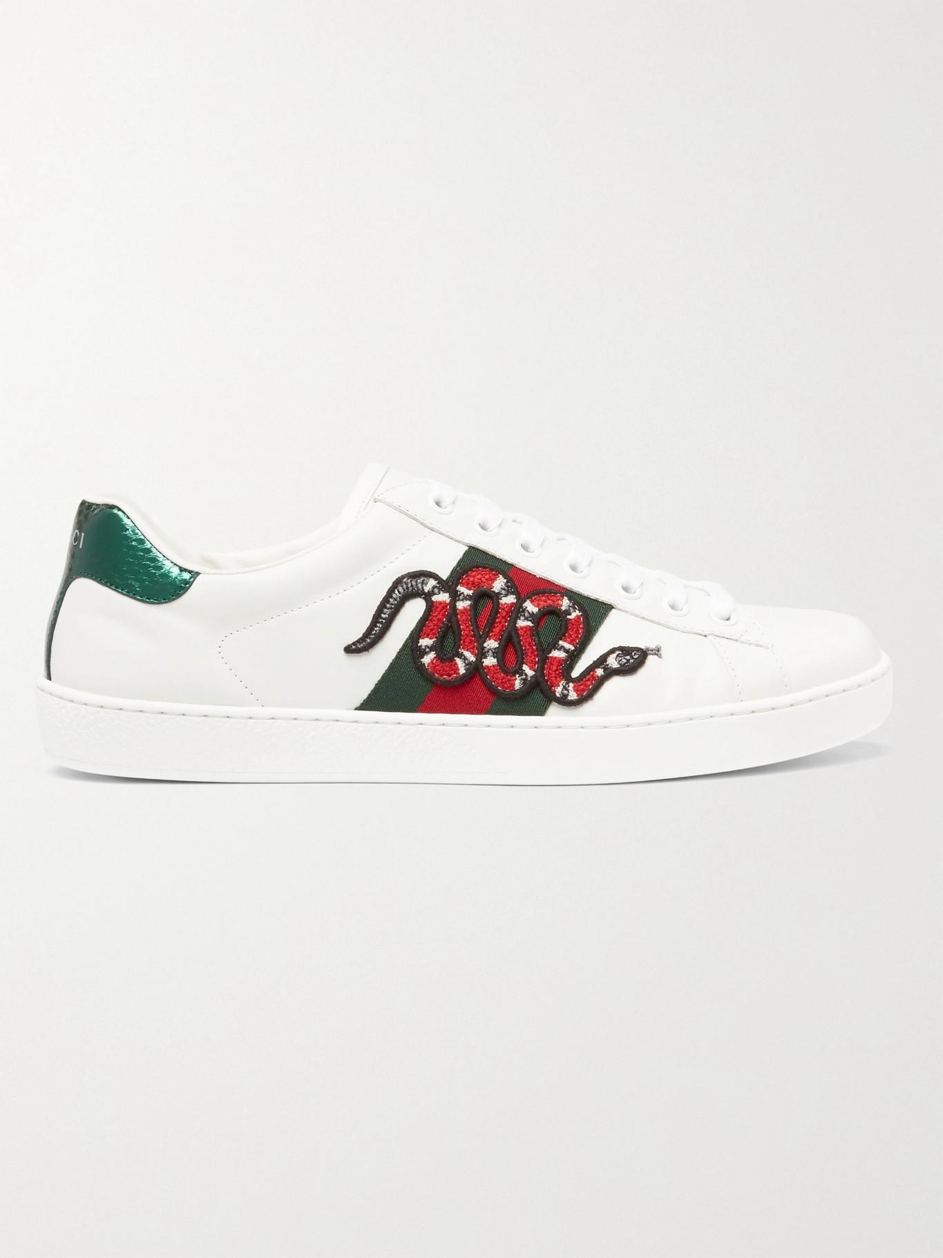 gucci snake high tops white