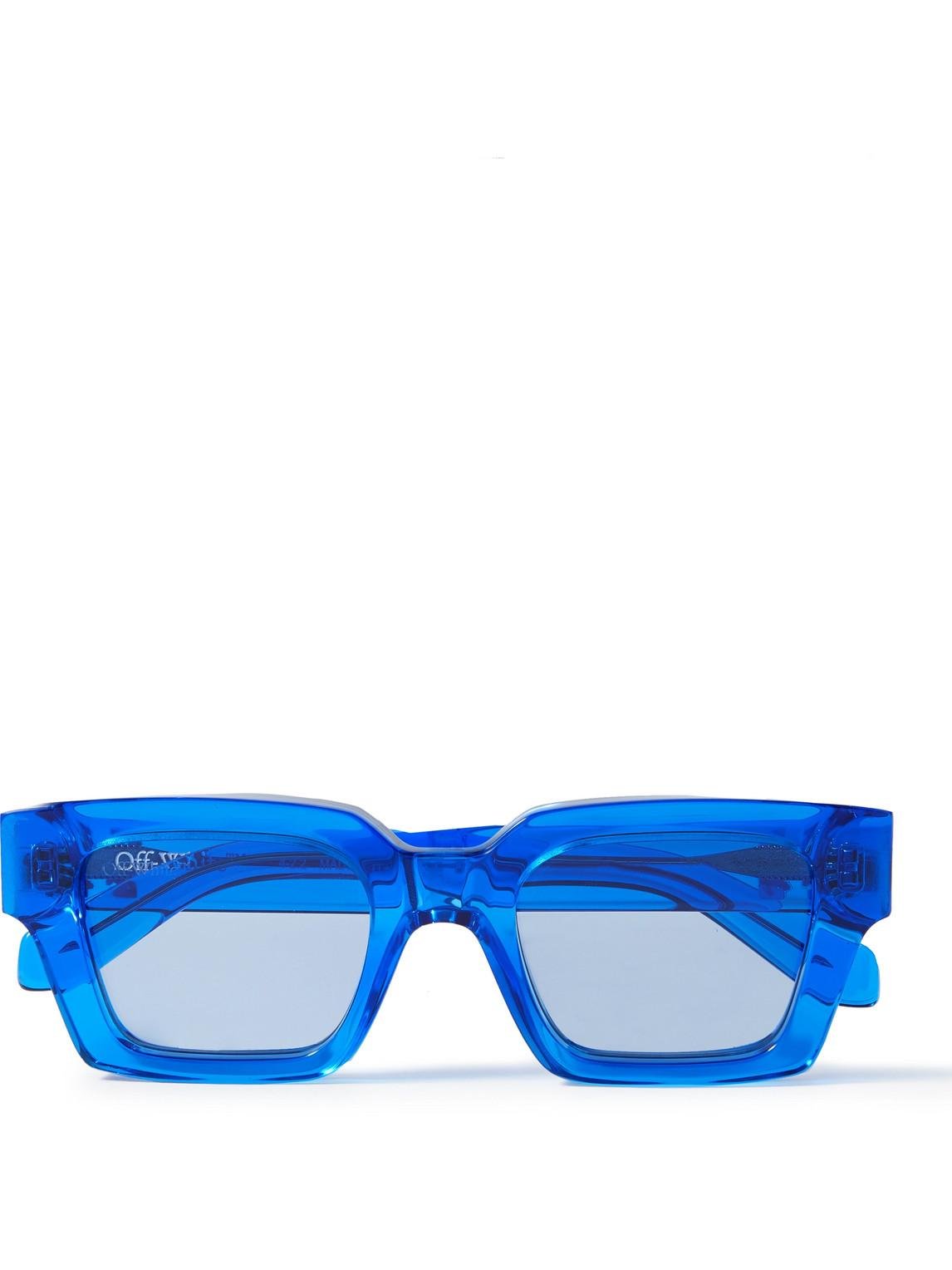 Off-White c/o Virgil Abloh Virgil Square-frame Acetate Sunglasses in Blue  for Men | Lyst