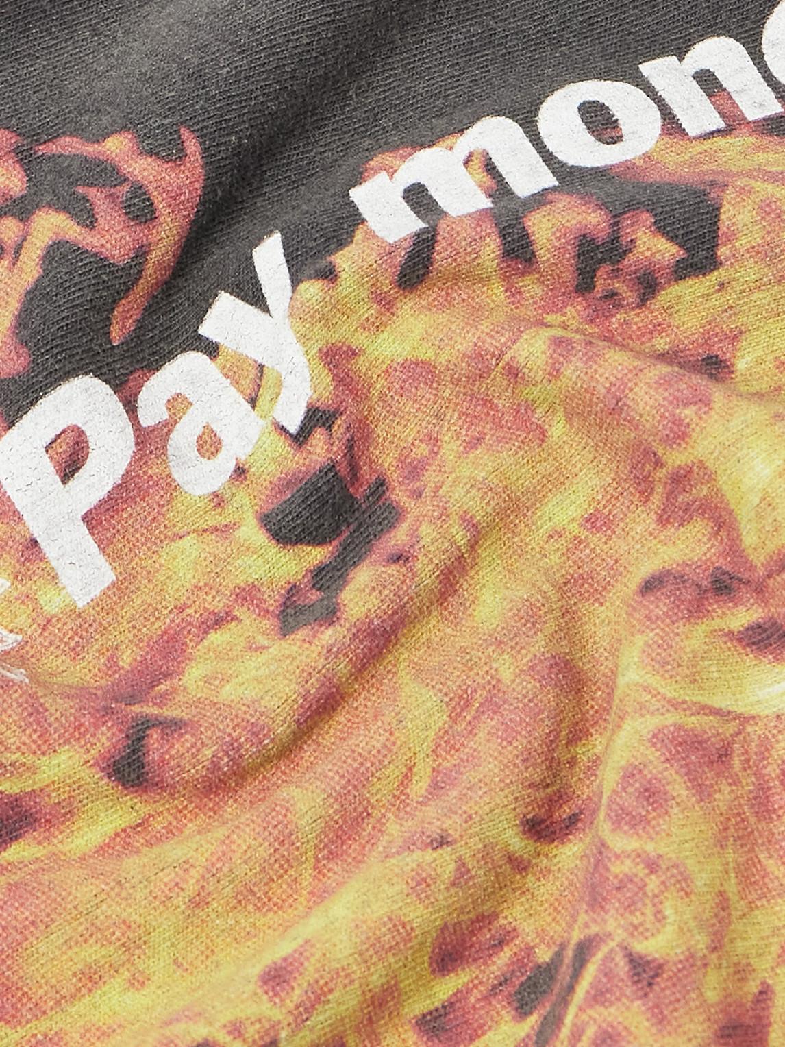 SAINT Mxxxxxx Pay Money To My Pain Printed Distressed Cotton