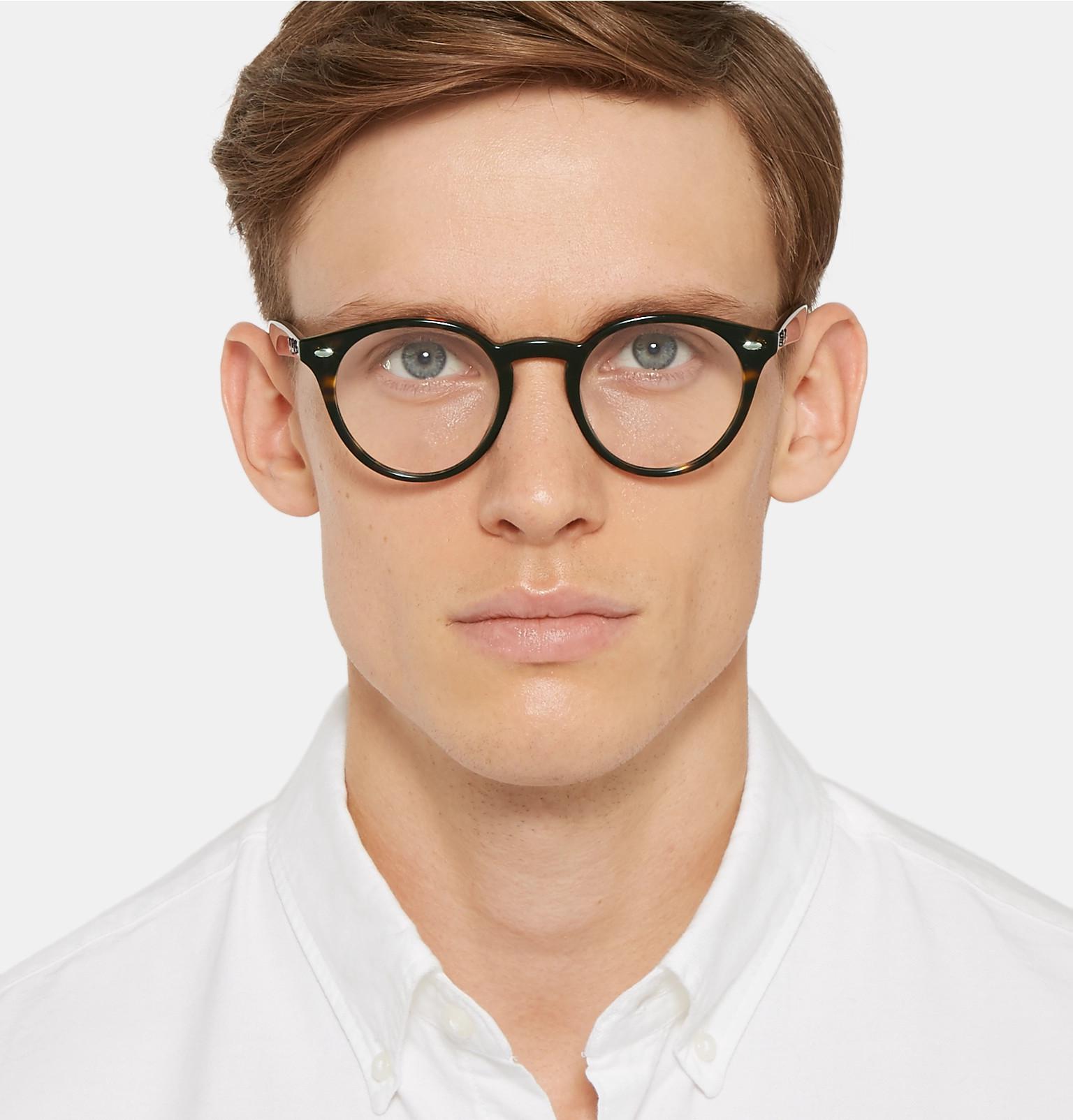 round tortoise shell glasses mens
