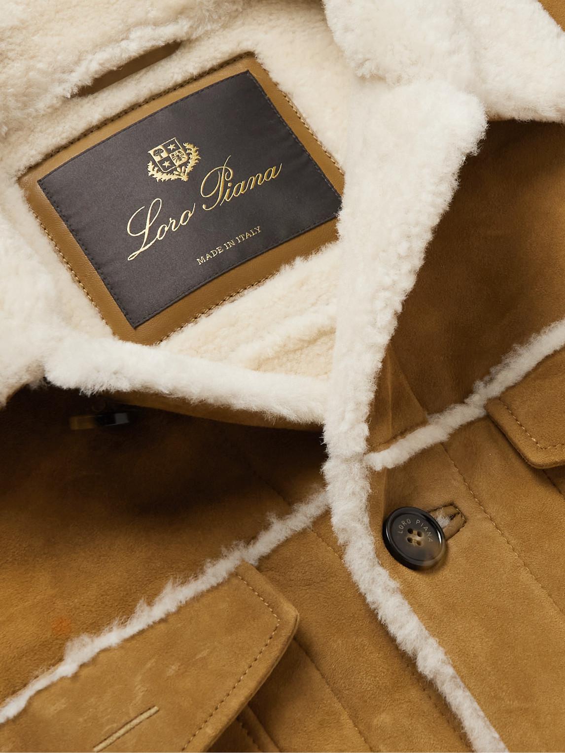 Loro piana shearling coat online