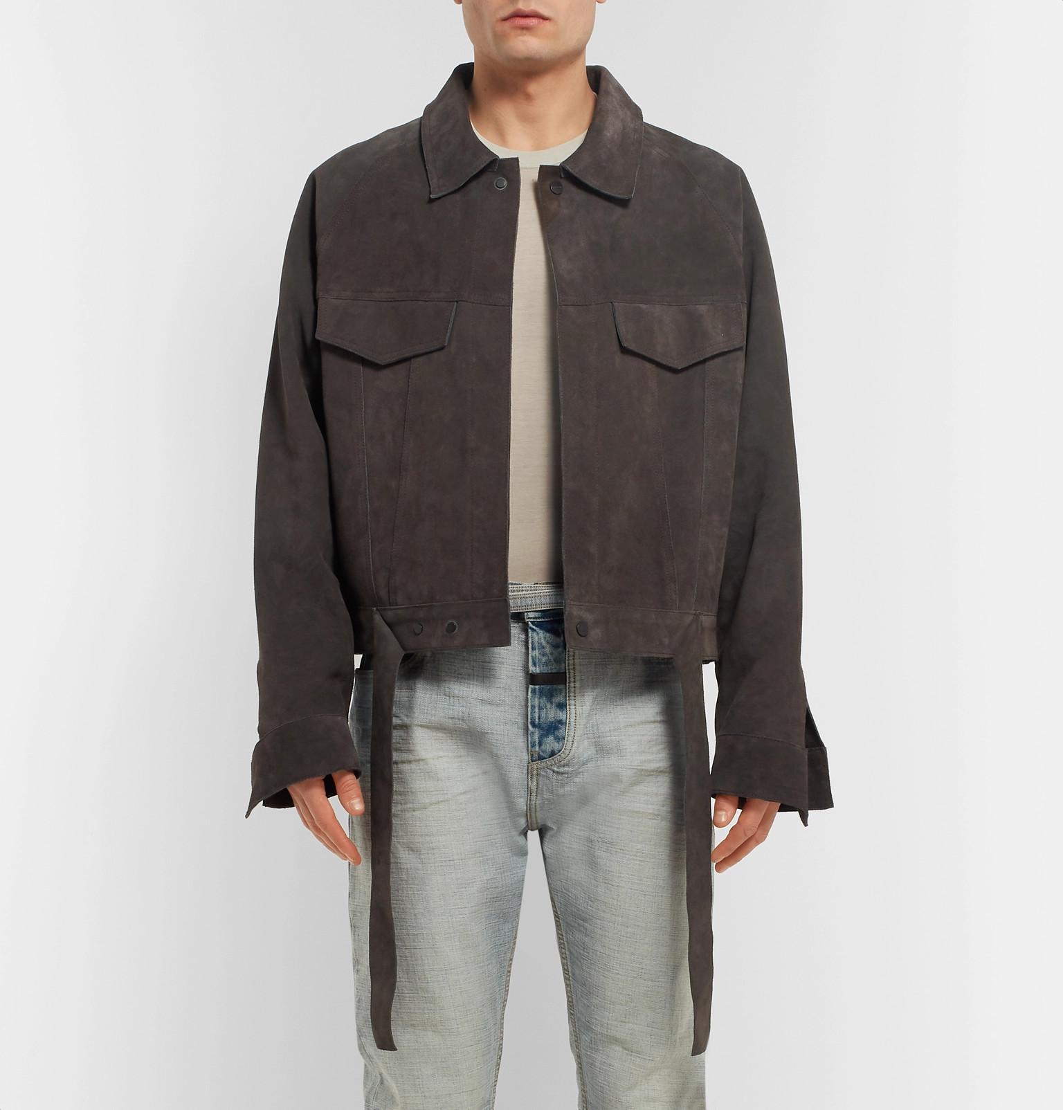 fear of god suede jacket