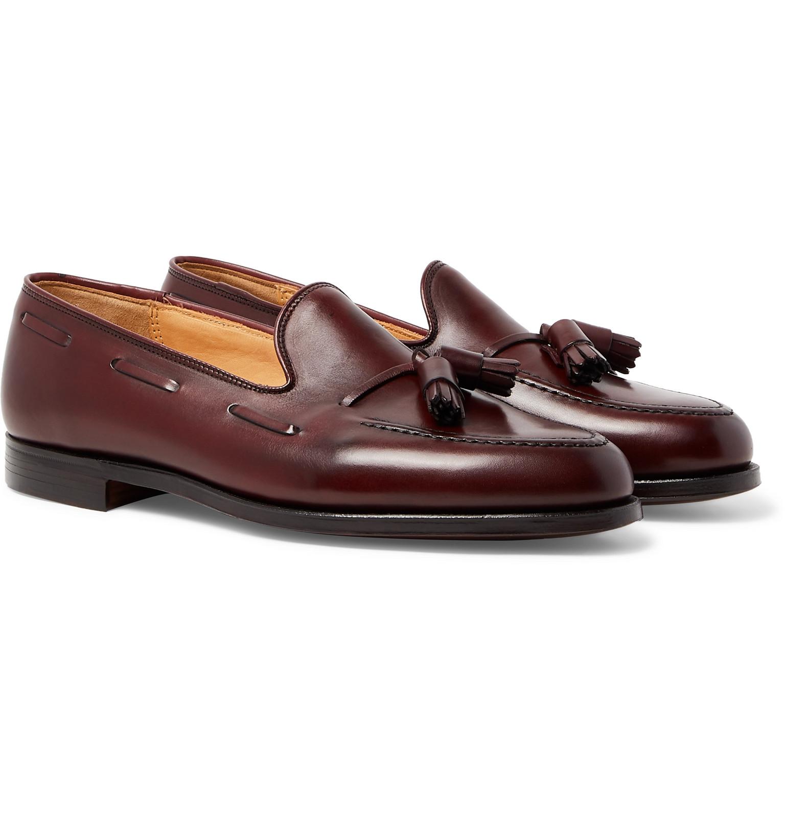 George Cleverley Leather Gabriel Suede Tasselled Loafers for Men - Lyst