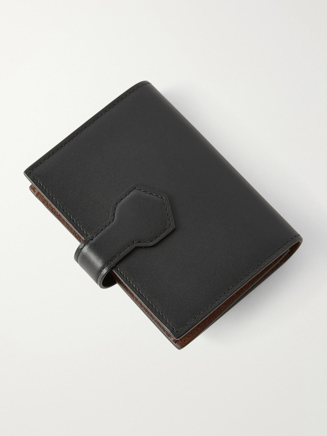 dunhill Alfred Business Card Case Patina-Leather Cardholder in