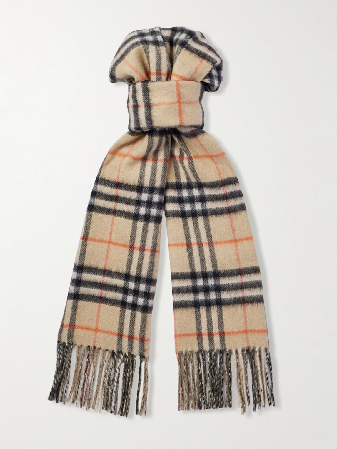 Burberry logo cashmere scarf online