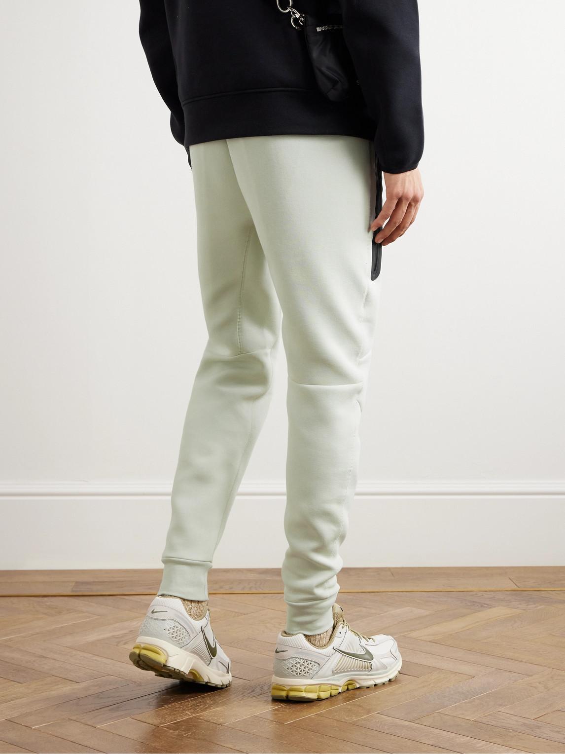 Nike Tapered Cotton-blend Tech Fleece Sweatpants in Blue for Men