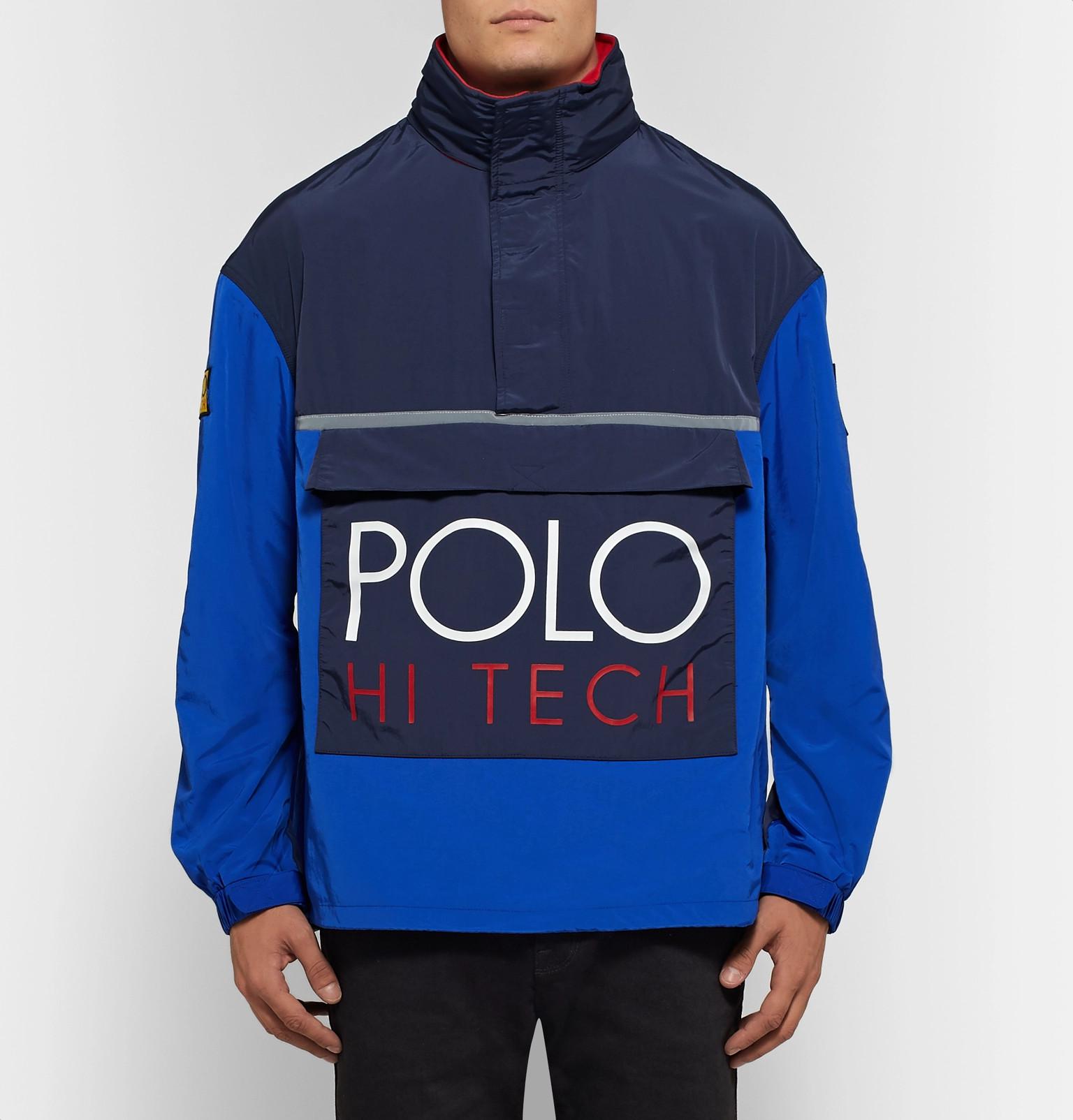 Polo Ralph Lauren Synthetic Hi-tech Logo-appliquéd Colour-block Nylon ...