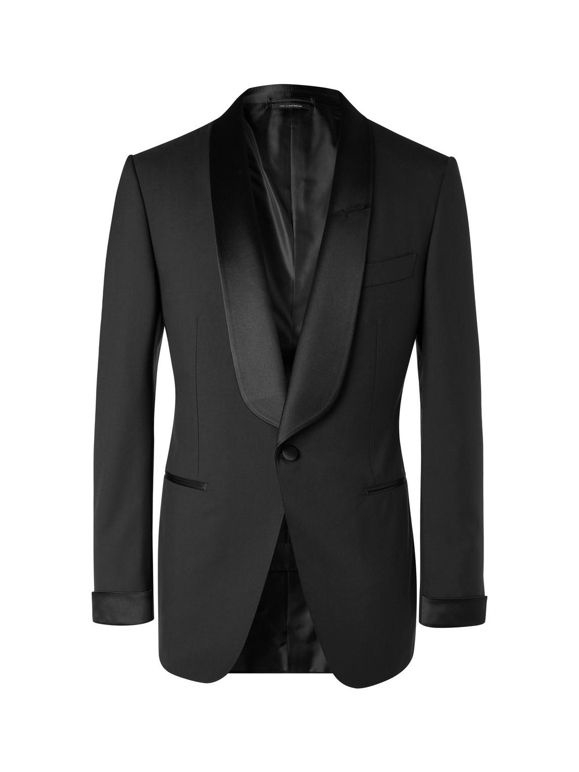 Tom Ford Slim-fit Shawl-collar Satin-trimmed Wool Tuxedo Jacket in Black  for Men | Lyst