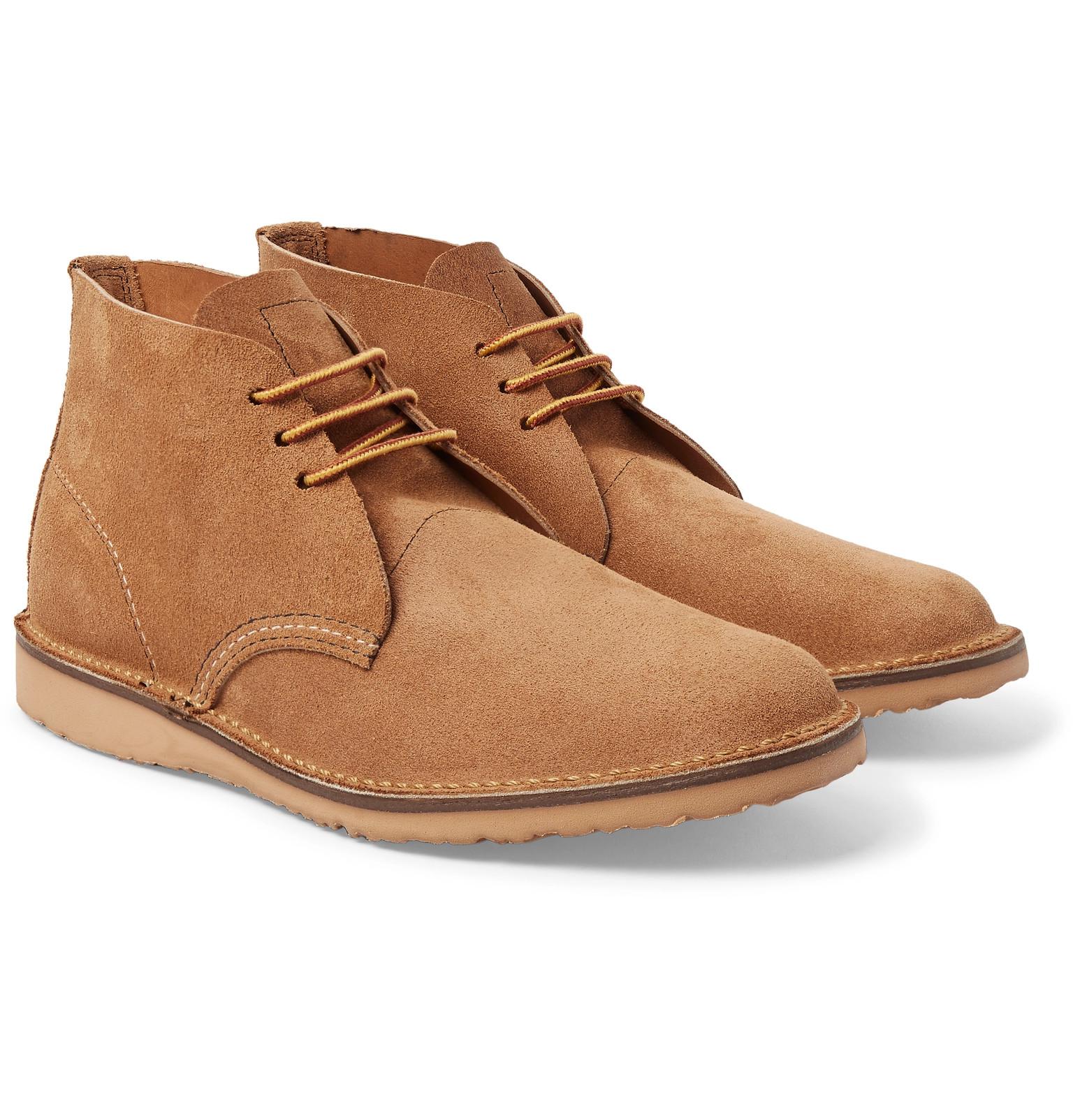 Red Wing Weekender Rough-out Leather Chukka Boots in Brown for Men | Lyst
