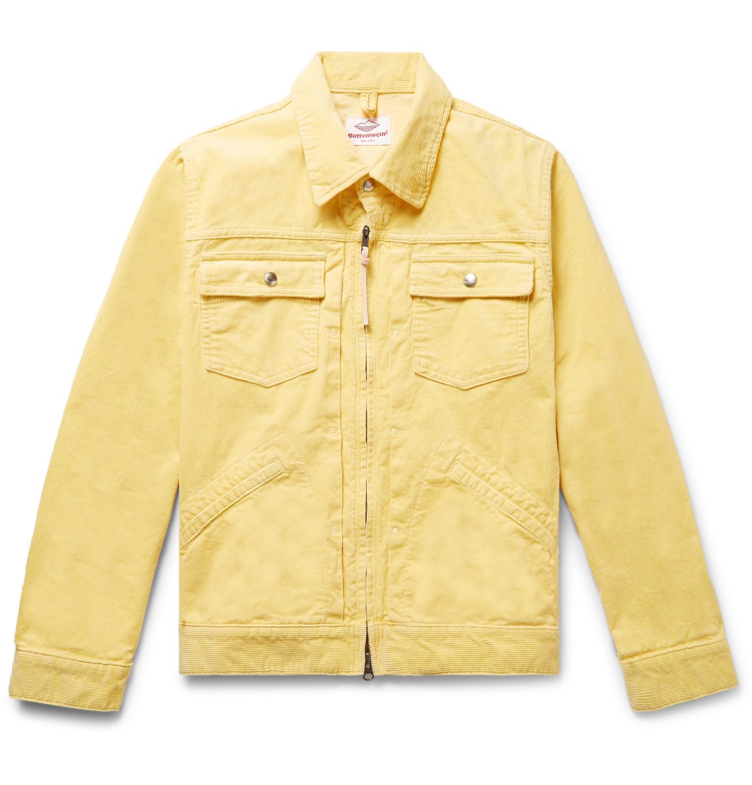 corduroy jacket mustard