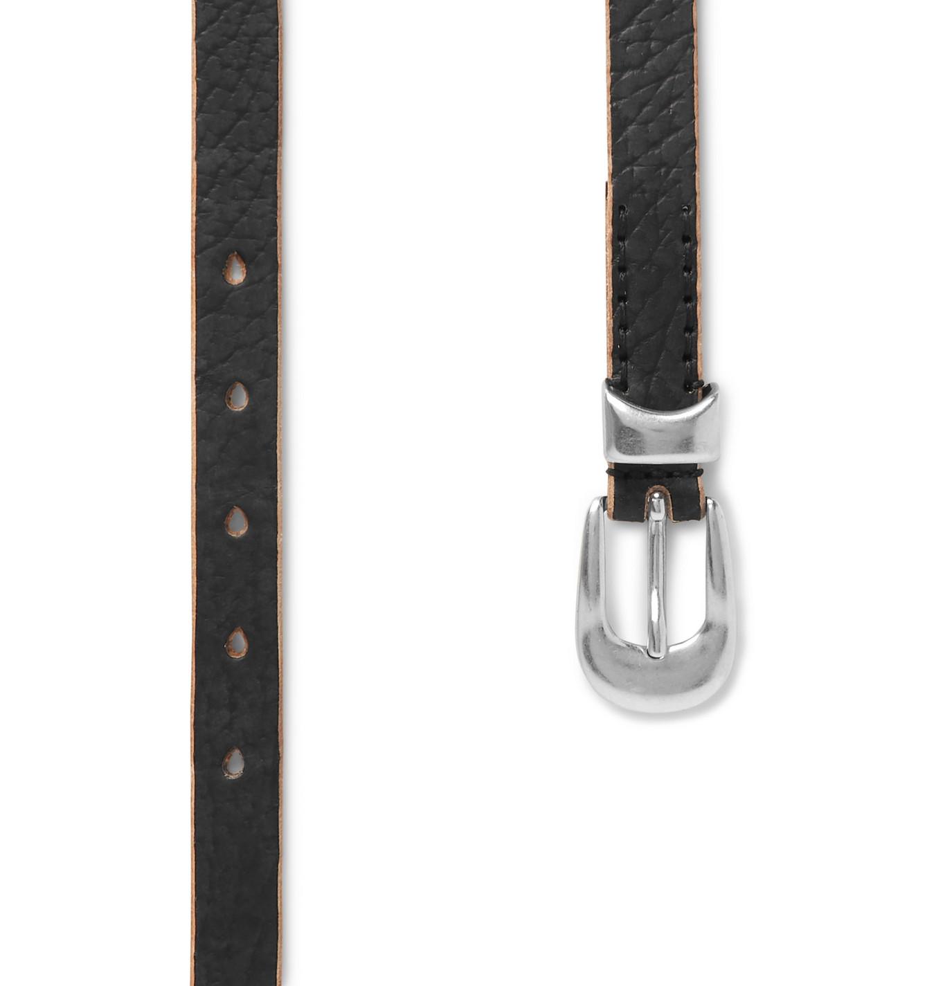Our Legacy 2cm Black Distressed Leather Belt for Men | Lyst Canada