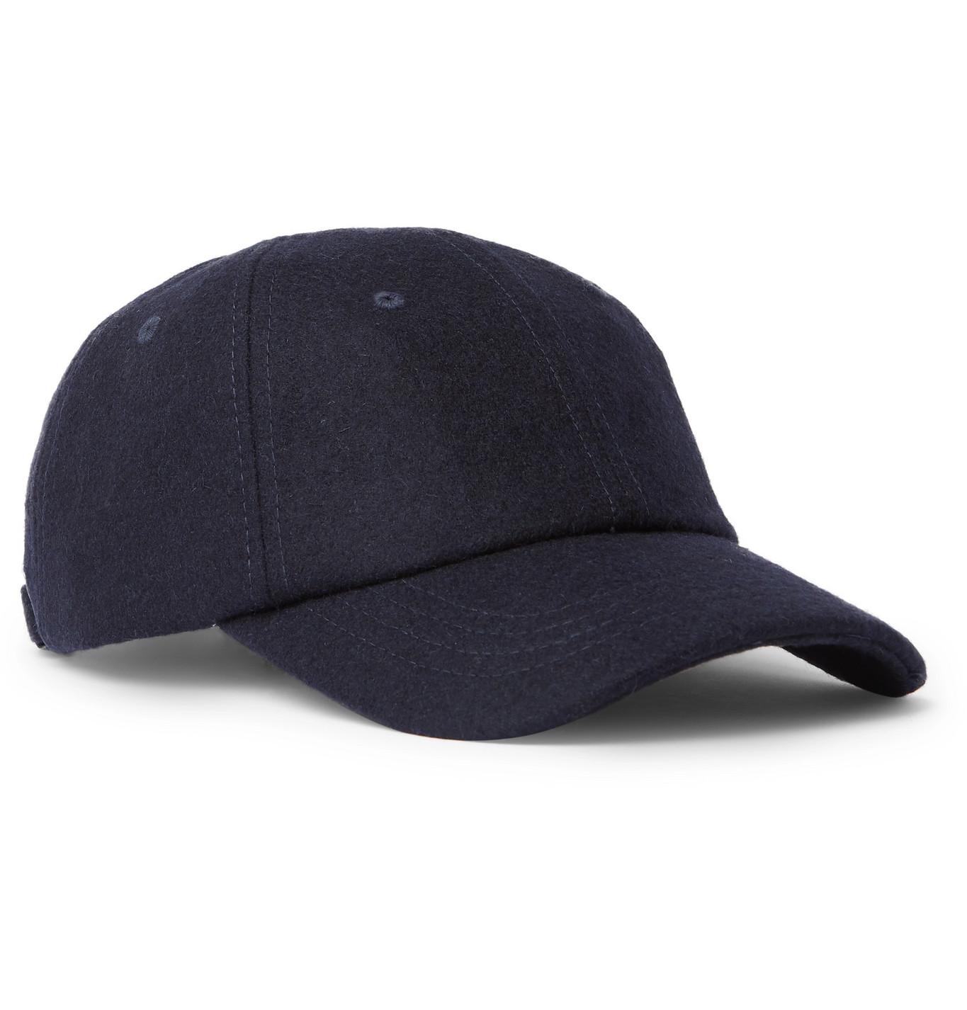 NN07 Wool-blend Flannel Baseball Cap in 