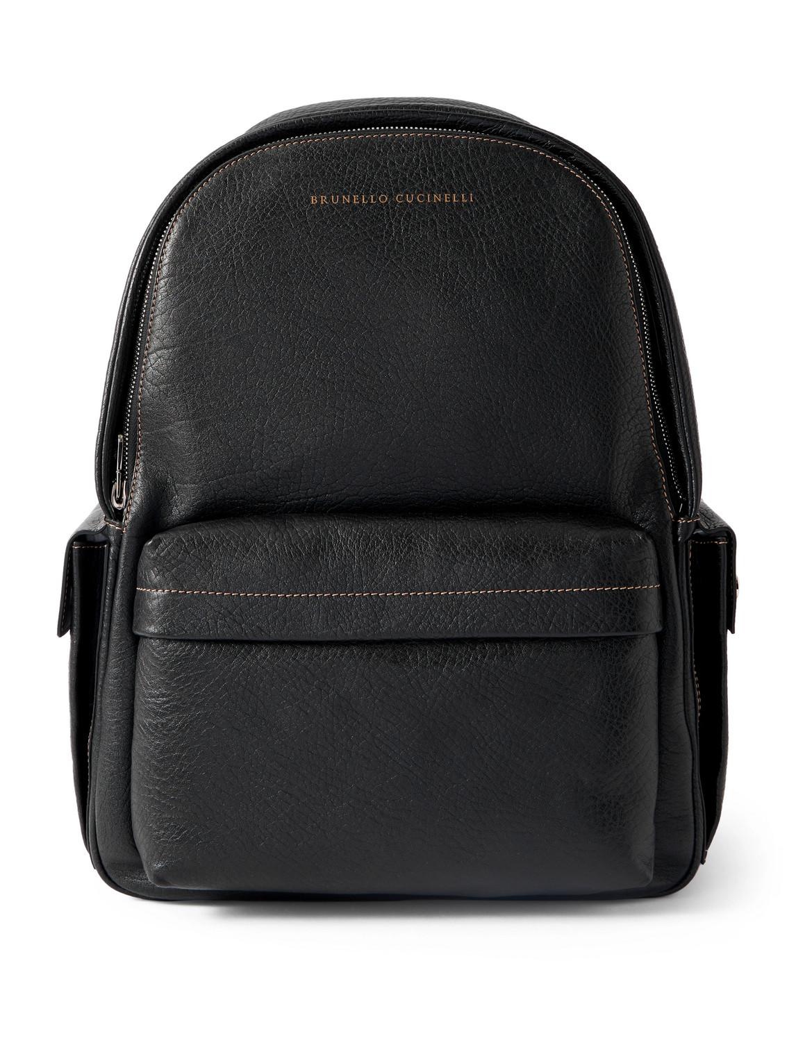 BRUNELLO CUCINELLI バックパック ウール&レザーダーUSED Brunello Cucinelli Backpacks | The RealReal