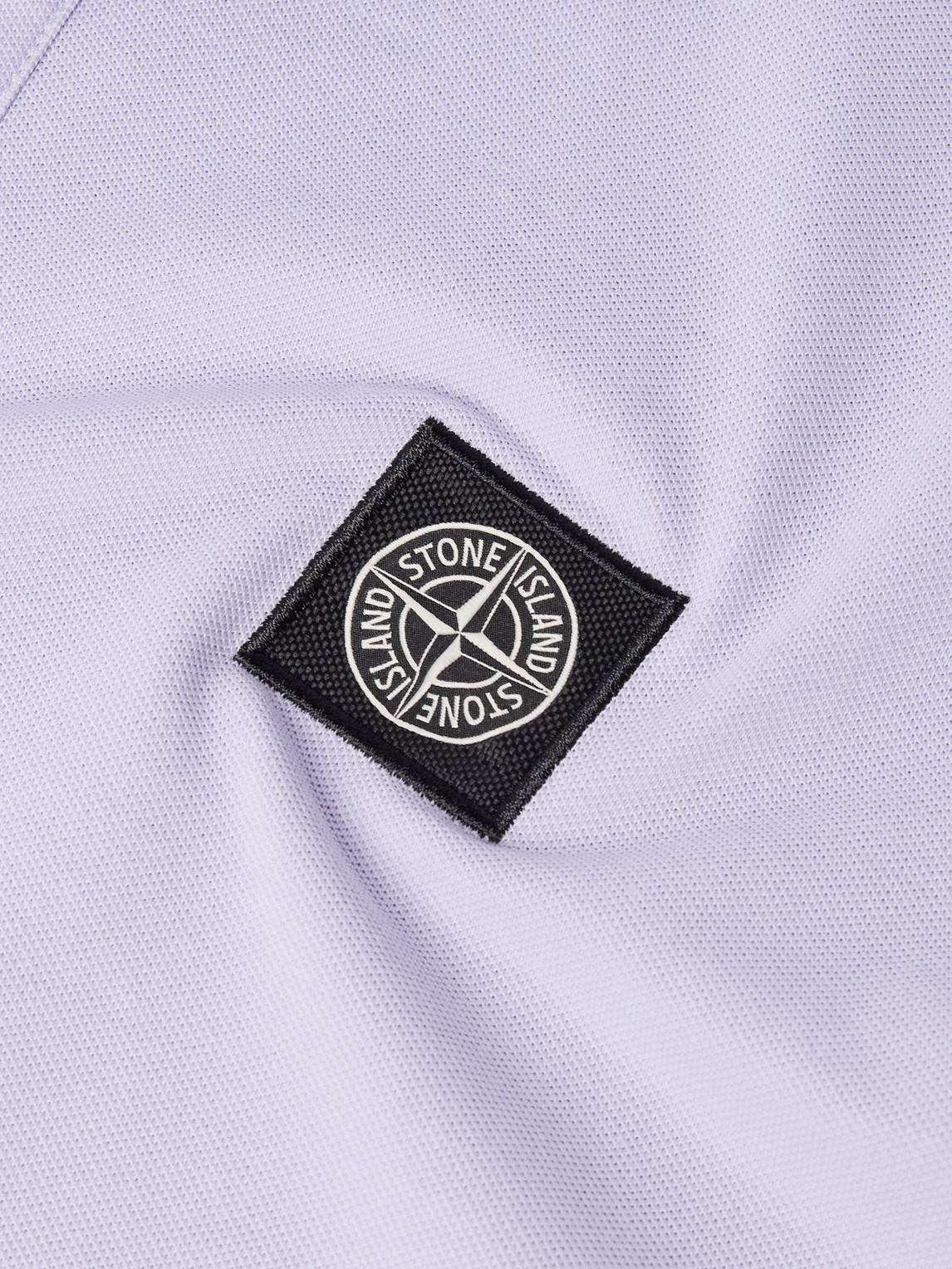 Clothing Stone Island Polo Lavender Stone Island Raw Cotton Polo
