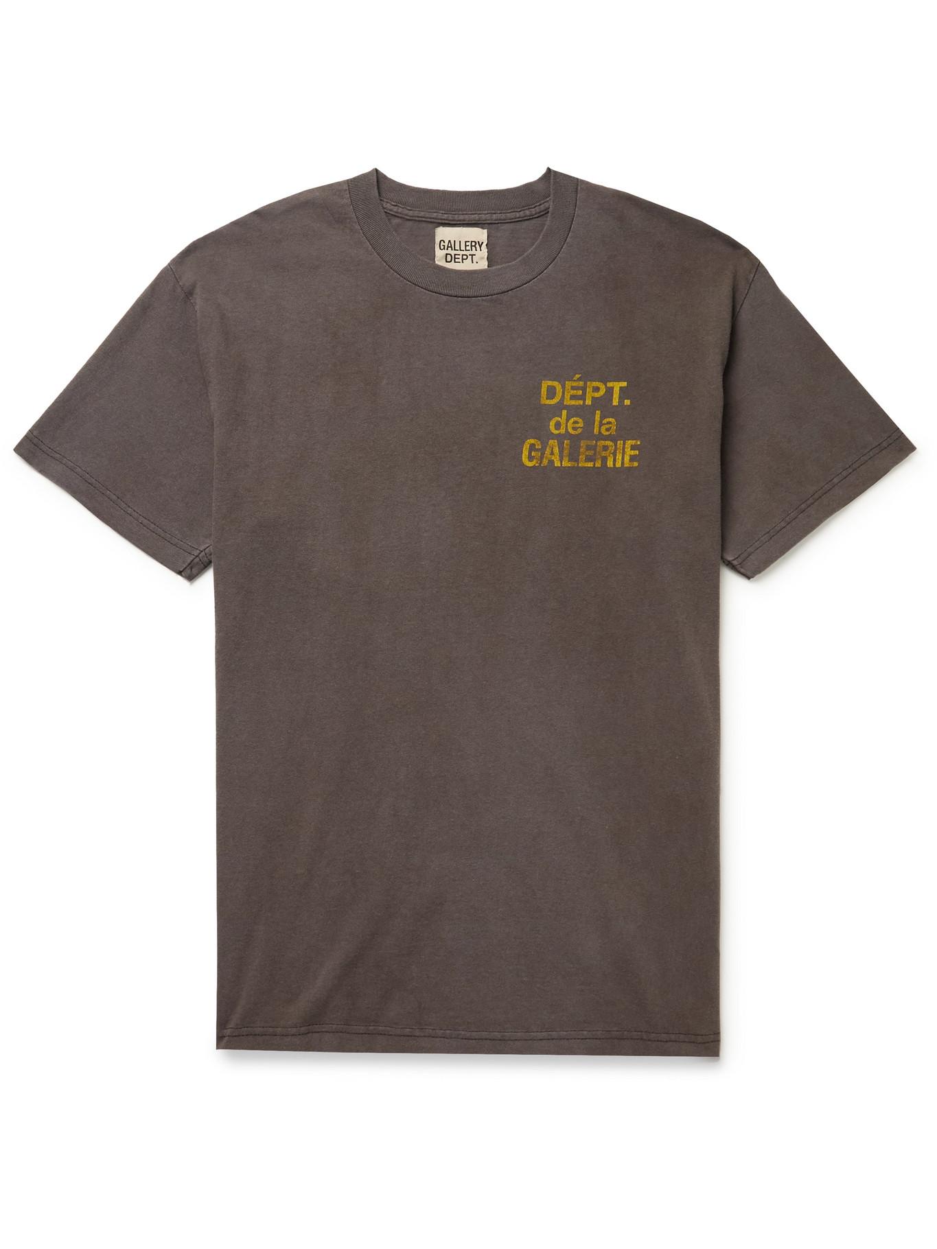 【GALLERY DEPT.】コットンジャージー ロゴ Tシャツ 関税送料込 Gallery Dept. - Logo-Print Cotton-Jersey T-Shirt - Black